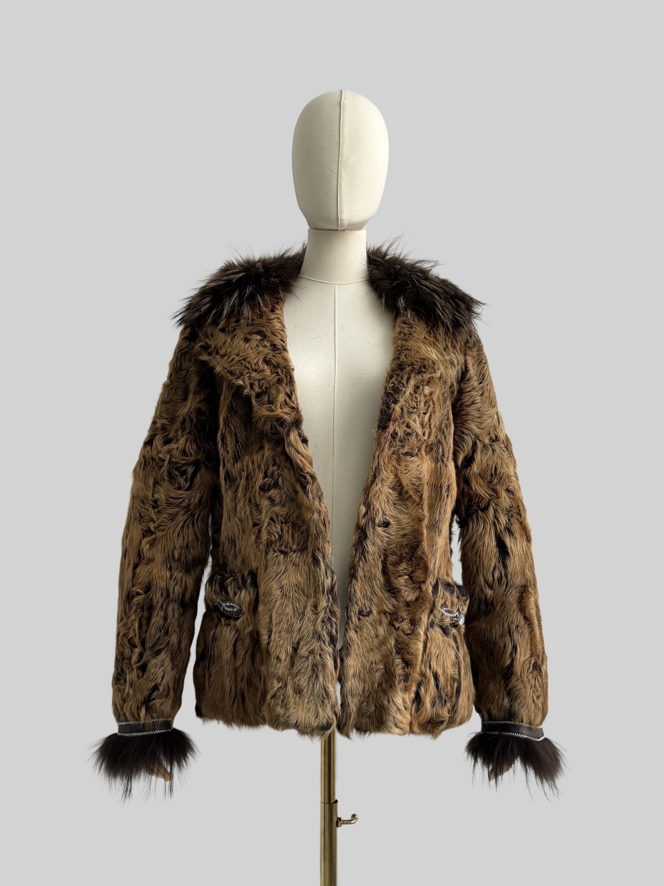 Japanese Brand Vintage Real Fur Jacket (D15) Size L / US 10 / IT 46 - 3 Thumbnail