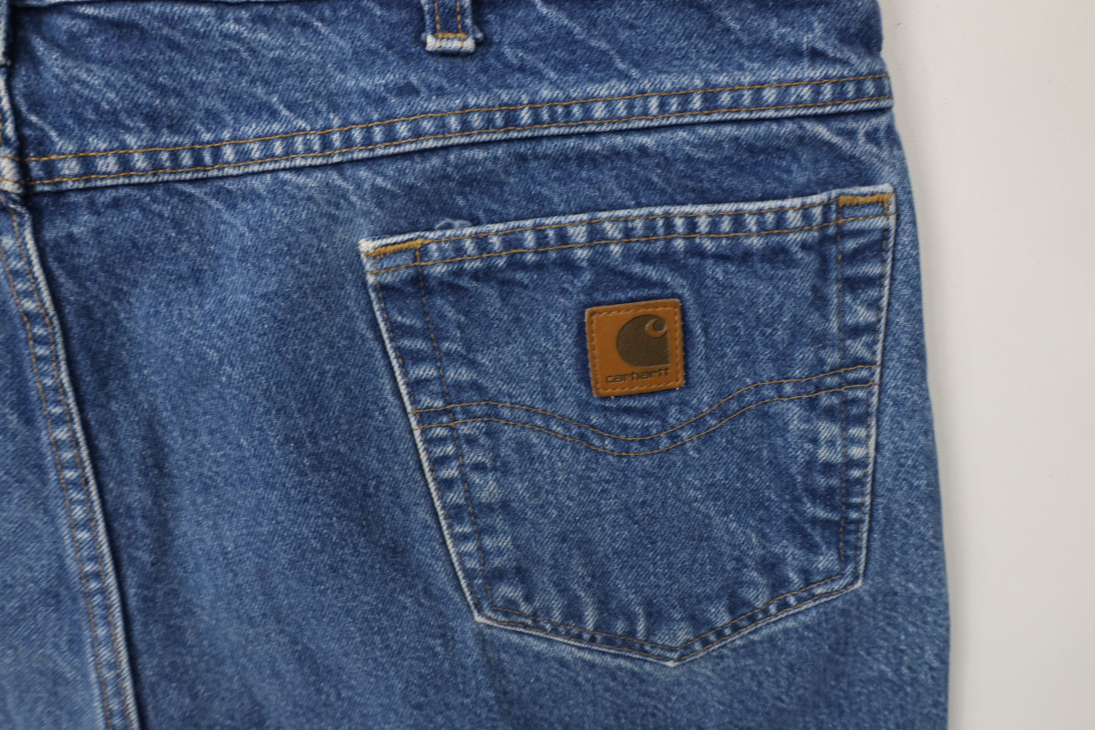 Carhartt Vintage Y2K Carhartt Spell Traditional Fit Denim Jeans Blue Size US 42 / EU 58 - 14 Thumbnail