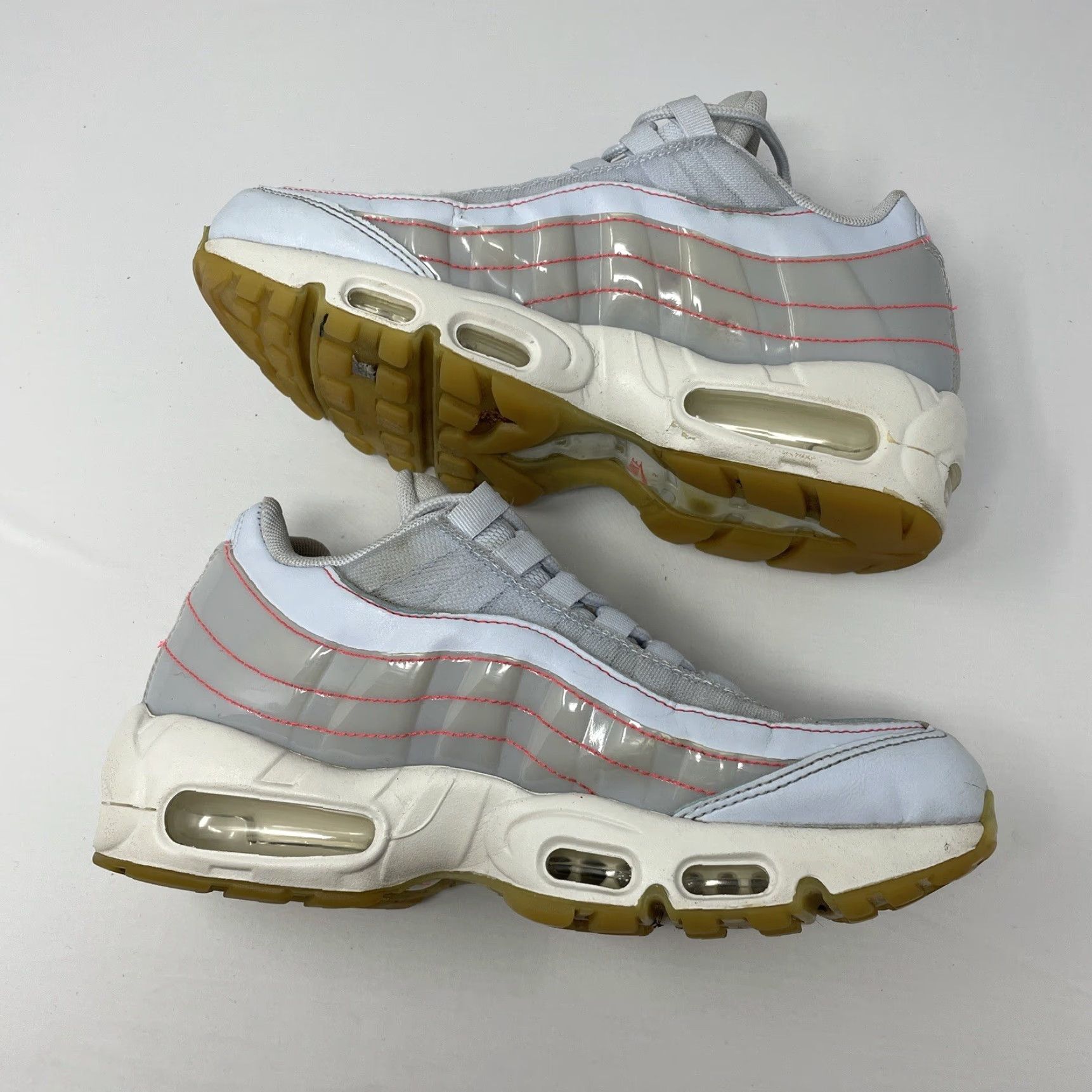 Nike Nike Air Max 95 SE Womens 8 White Blue Summit 400 918413 Athletic Shoes Size US 7 / IT 37 - 3 Thumbnail