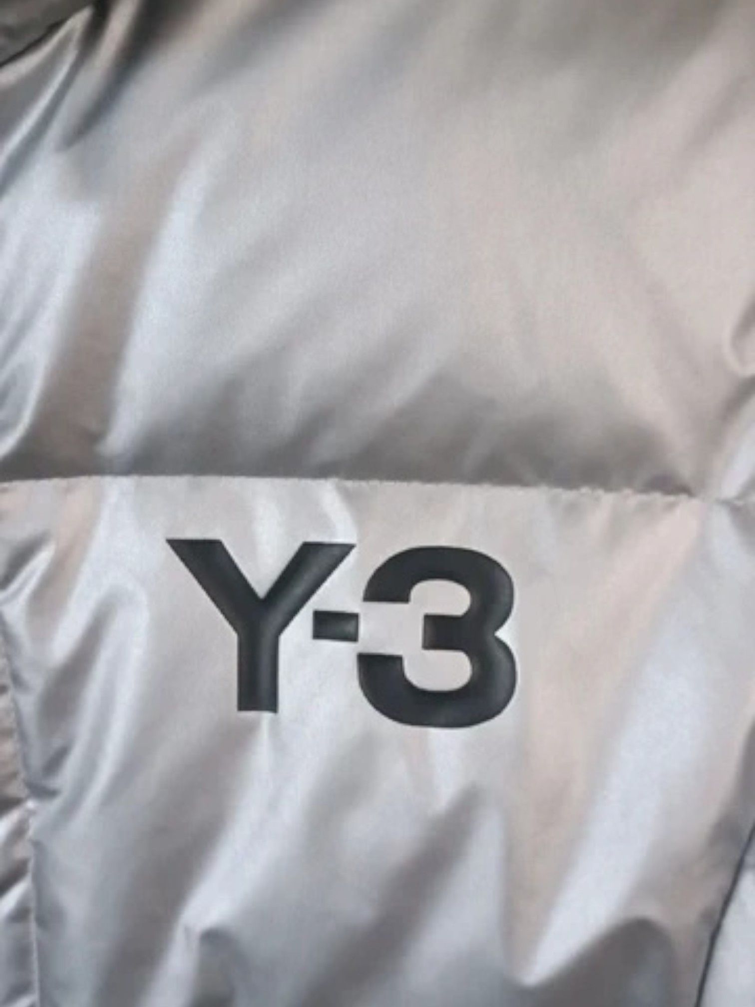 Y-3 Y-3 Silver Down Bomber Jacket with Ribbed Hem, 2000s Size US M / EU 48-50 / 2 - 6 Thumbnail