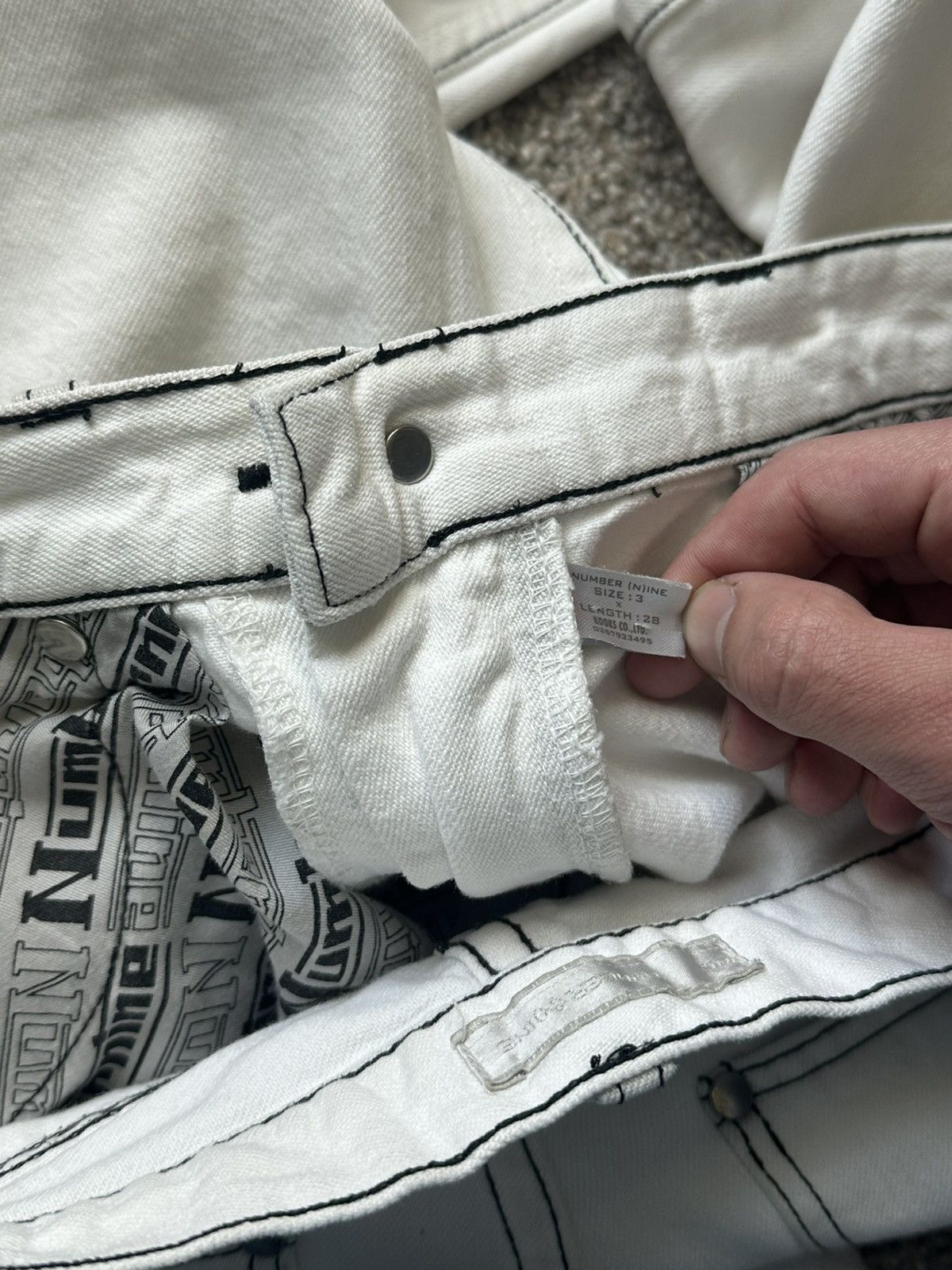 Number (N)ine Number (N)ine S/S02 “Modern Age” Denim Size US 32 / EU 48 - 10 Thumbnail