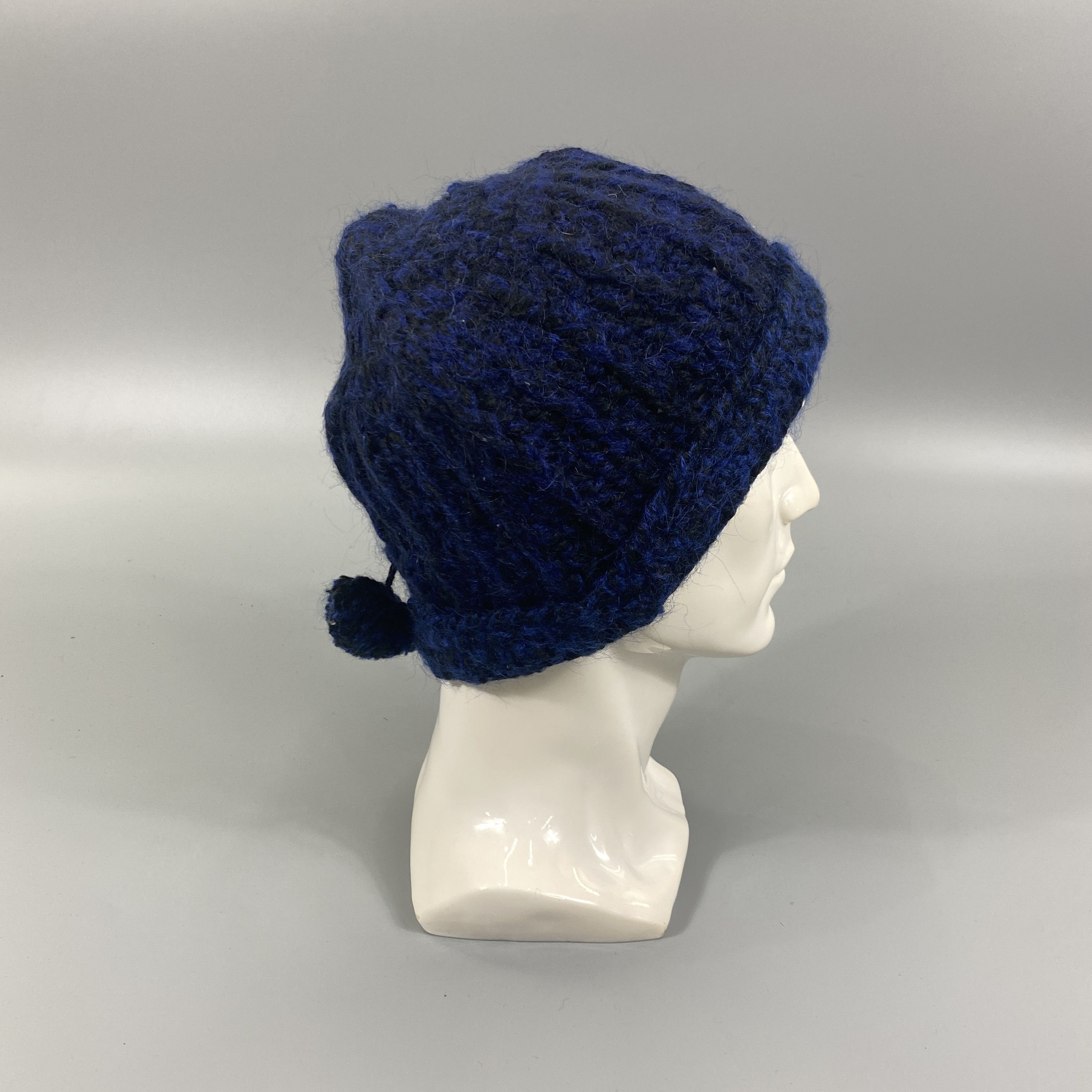 Japanese Brand Deep Indigo Beanie Knit Hat -BN752 Size ONE SIZE - 4 Thumbnail
