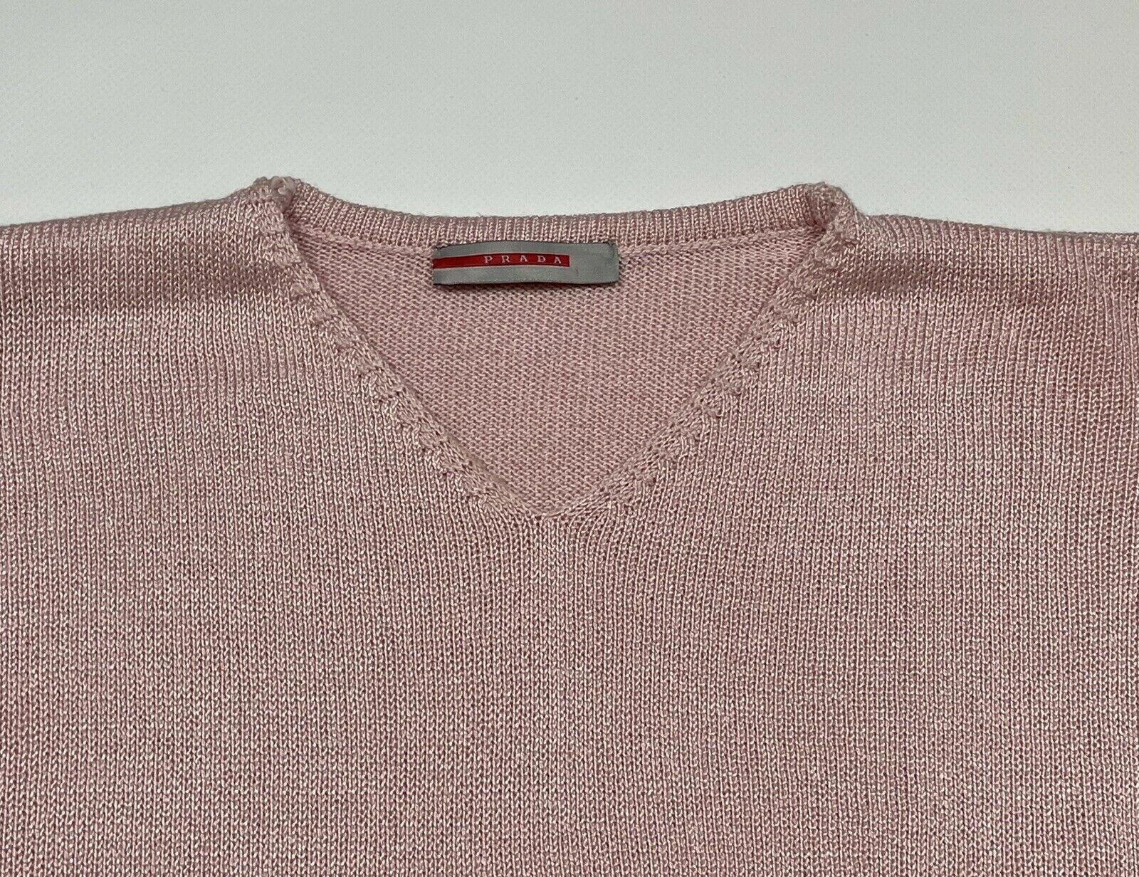 Prada Prada HNT Knit V-Neck Sweater Pullover Womens Size L / US 10 / IT 46 - 6 Thumbnail