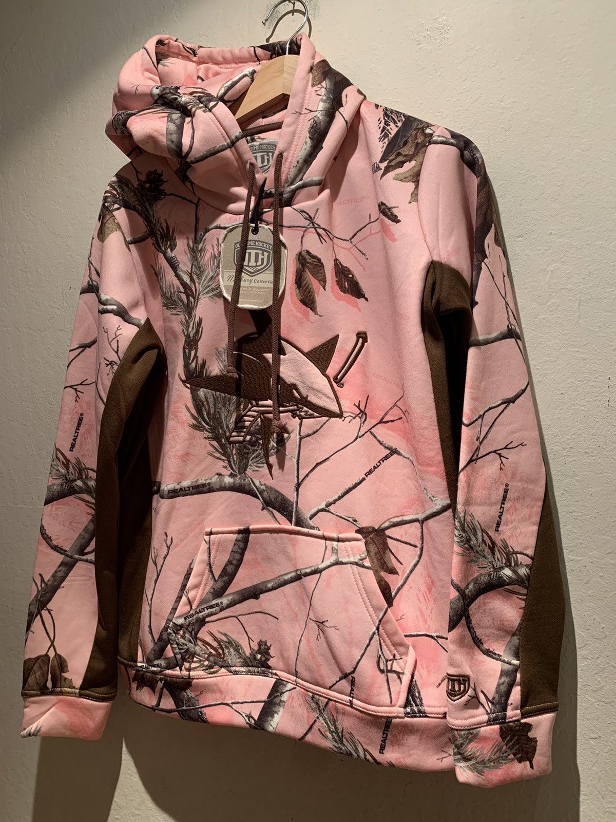 NHL *RARE* San Jose Sharks RealTree Camo Embroidered NHL Hoodie Size L / US 10 / IT 46 - 1 Thumbnail