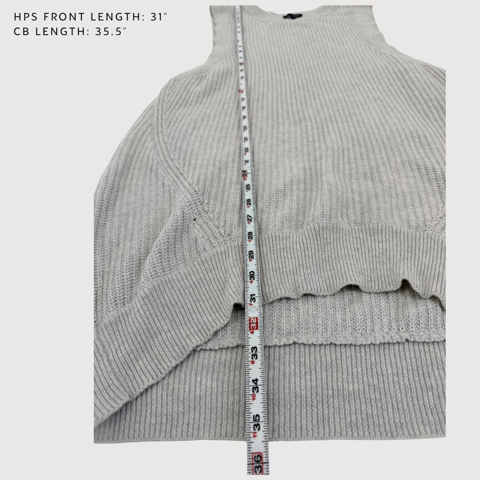 Other Intermix Cashmere Cotton Sweater Dress Vest Gray L Size L / US 10 / IT 46 - 9 Thumbnail