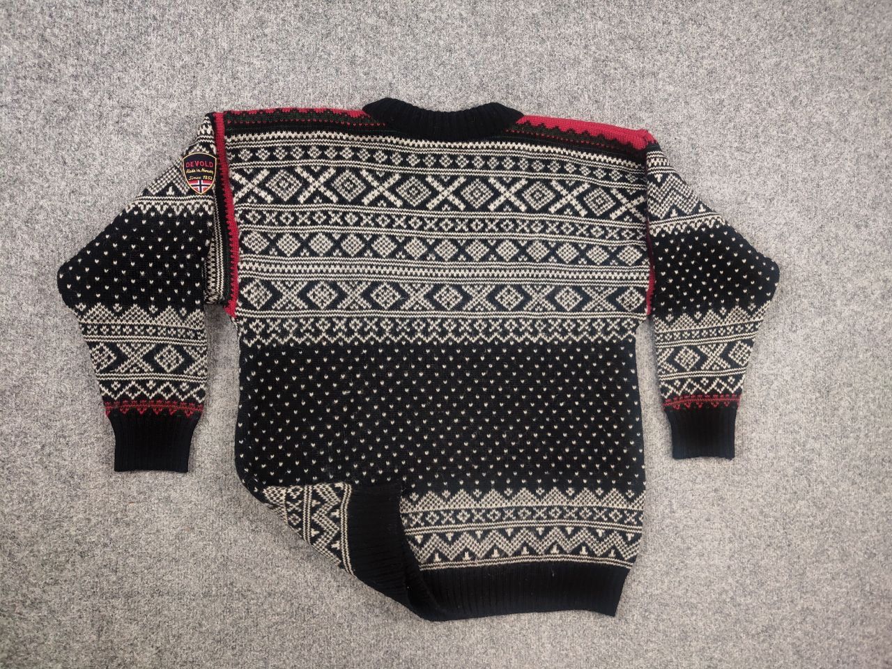 Dale Of Norway Vintage 80's Devold Pure wool Knit Fisherman Sweater Norweg Size US S / EU 44-46 / 1 - 8 Thumbnail