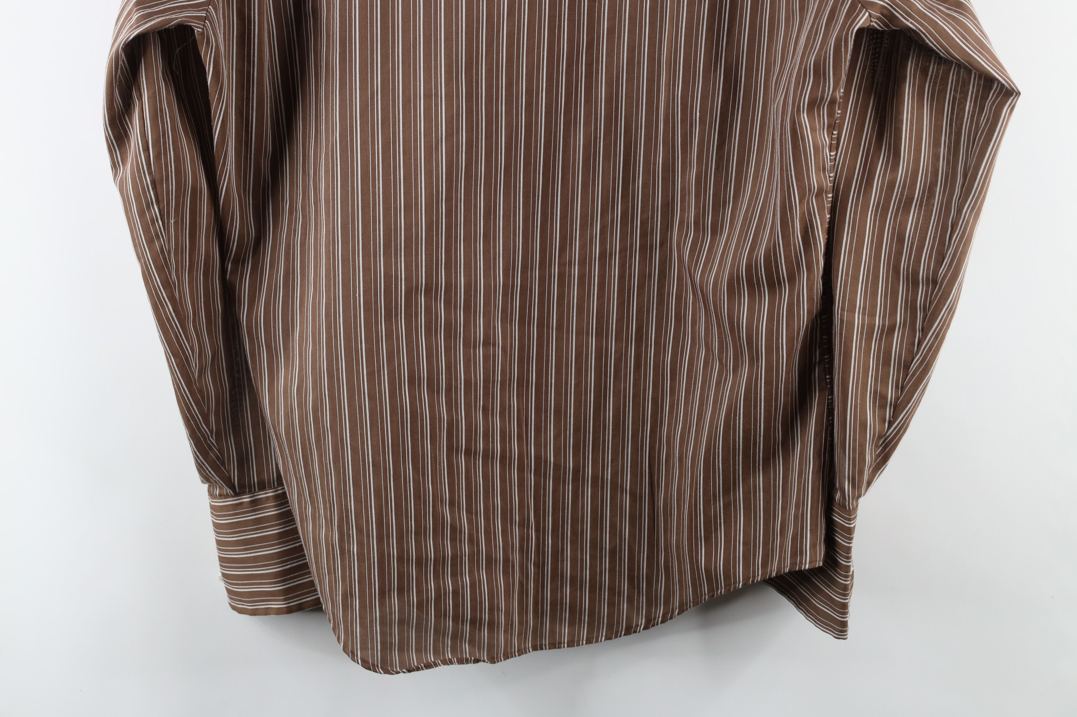 Vintage Vintage 60s 70s Streetwear Collared Button Shirt Brown Size US M / EU 48-50 / 2 - 8 Thumbnail