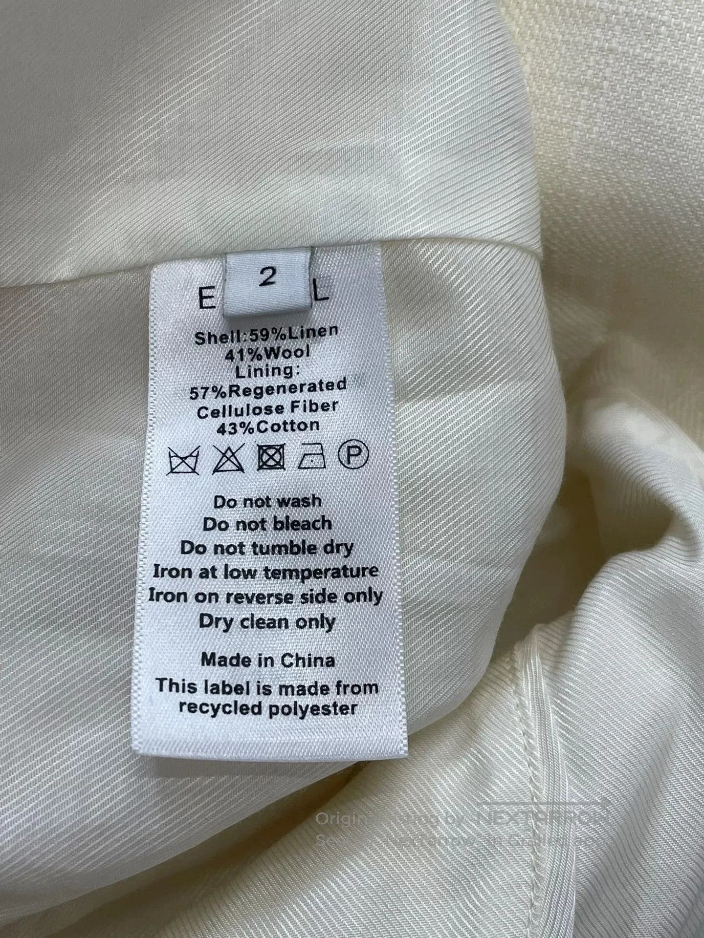 Equilibrio EQUIL White Linen Blazer. Size M / US 6-8 / IT 42-44 - 4 Thumbnail