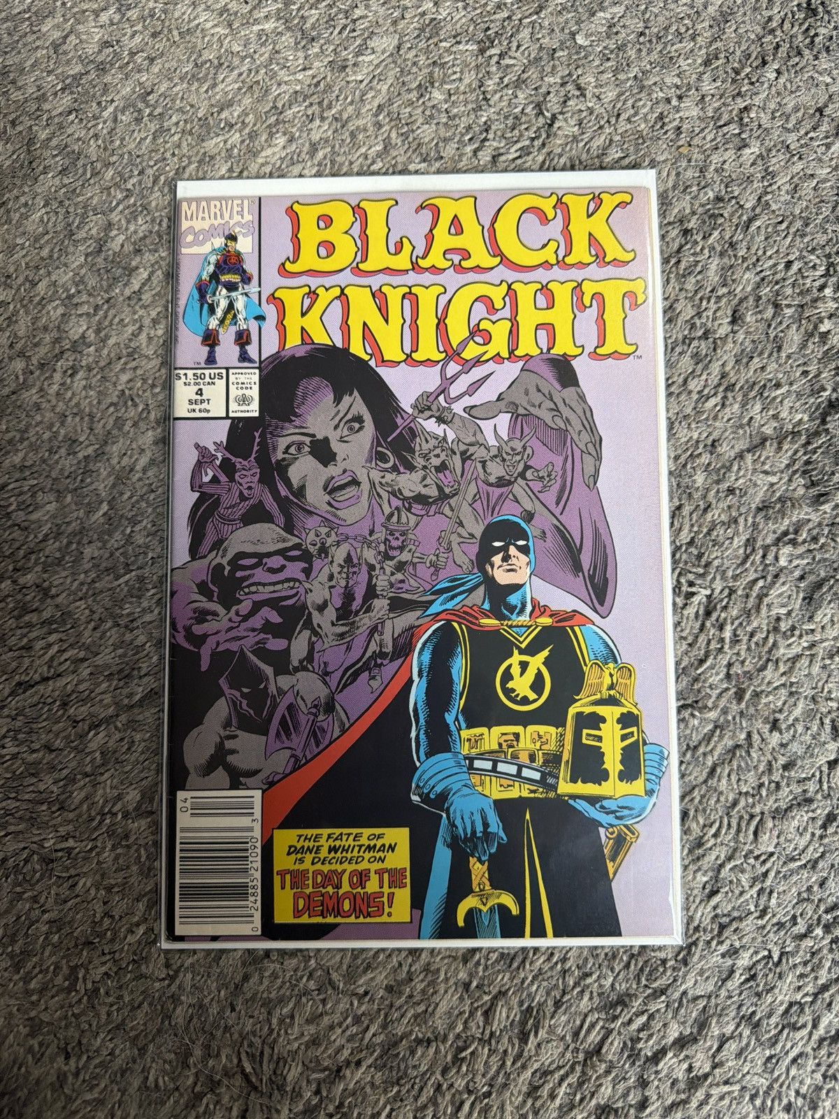 Marvel Comics 1990 Marvel Comics Black Knight Vol. 1 #4 Knight…And Day! Size ONE SIZE - 1 Thumbnail