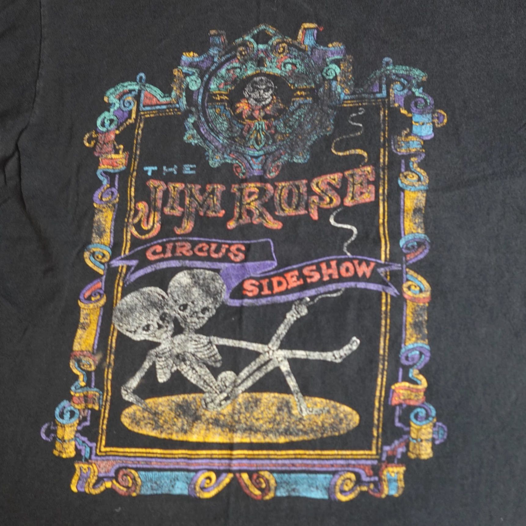 Vintage VINTAGE American Vintage The Jim Rose Shirt M Black Cotton T-Shirt Mens 1990s Short Sleeve Crew Neck Built-In Hole Wear Size US M / EU 48-50 / 2 - 2 Thumbnail