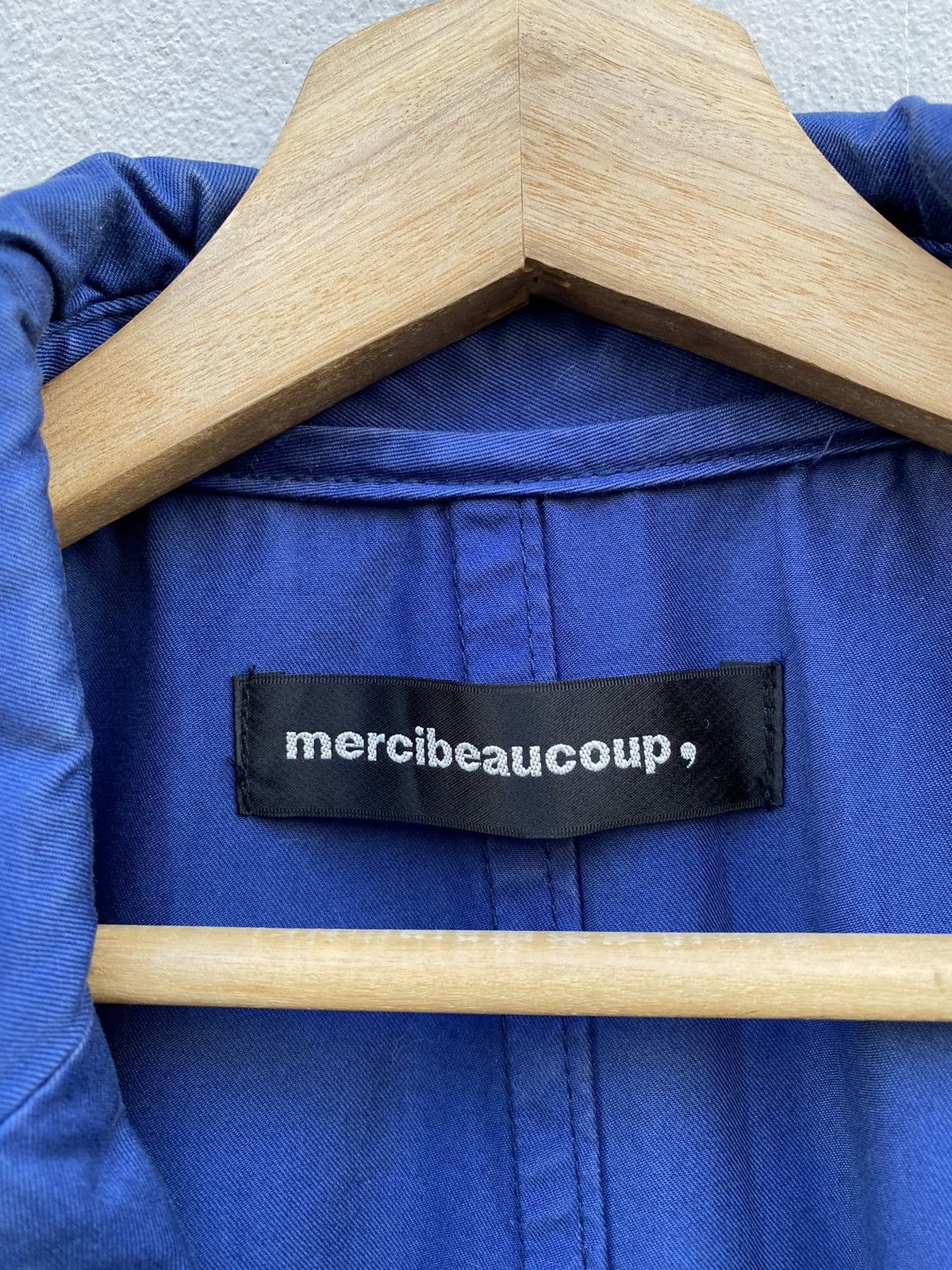 Designer × Issey Miyake × mercibeaucoup Mercibeaucoup by ISSEY MIYAKE Long Parka Blue Garment-Dyed Size US L / EU 52-54 / 3 - 6 Thumbnail
