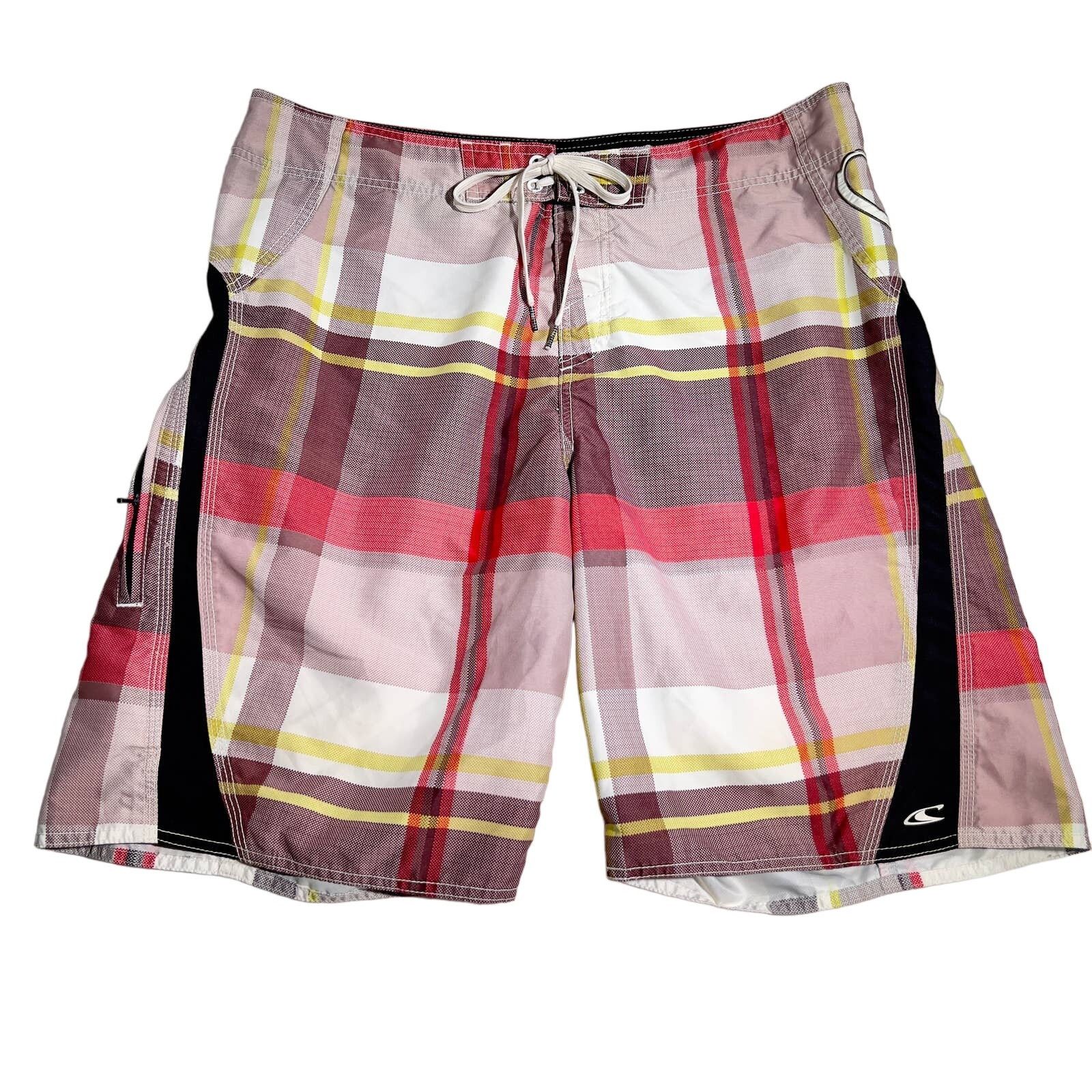 O'Neill O'Neill Plaid Boardshorts Men's 37W Zip Side Pocket Size US 37 - 1 Thumbnail