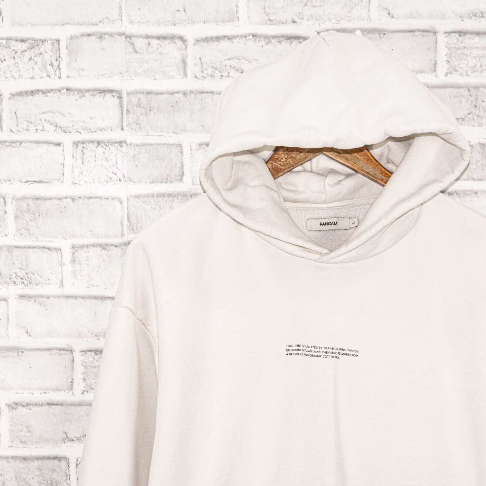 Pangaia PANGAIA Recycled Organic cotton Air Ink Hoodie off white Size L / US 10 / IT 46 - 7 Thumbnail