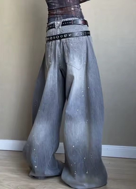 Japanese Brand × Vintage Vintage Washed Machete Wide Leg Jean Size 27" / US 4 / IT 40 - 3 Thumbnail