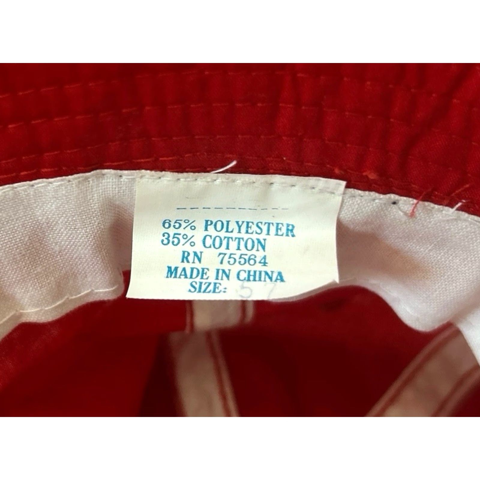Vintage VINTAGE bucket Hat Men Adult S/M light weight red 90s deadstock NWOT Unbranded Size ONE SIZE - 4 Thumbnail