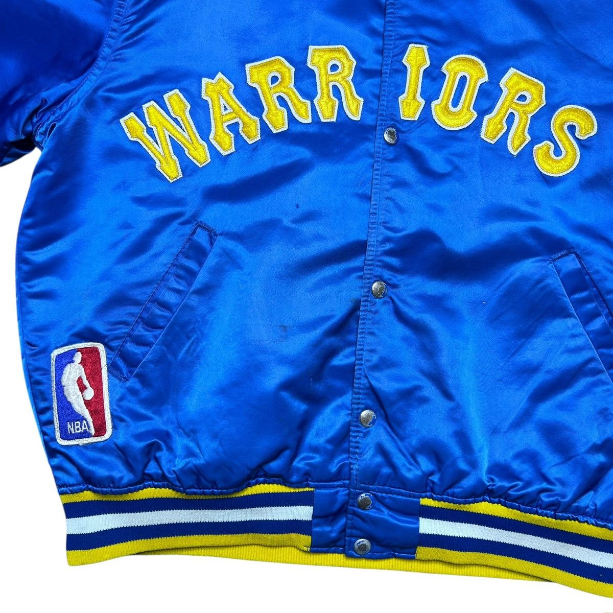 Starter 1980s NBA Golden State Warriors Starter Satin Bomber Jacket Size US L / EU 52-54 / 3 - 10 Thumbnail