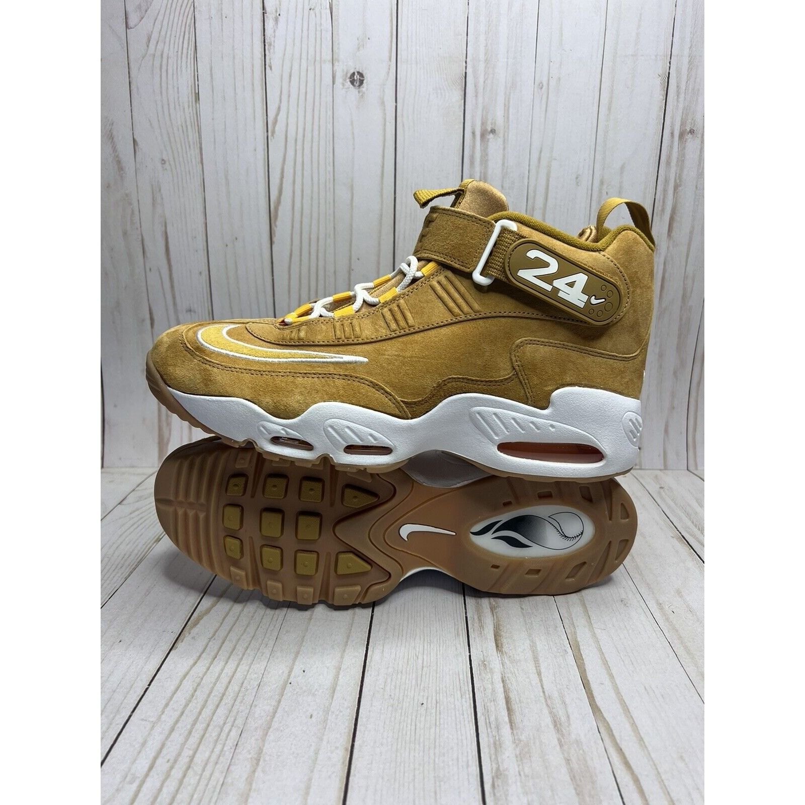 Nikr Air Griffey Max 1 Wheat Mens Size 14 Brown White DO6684 700