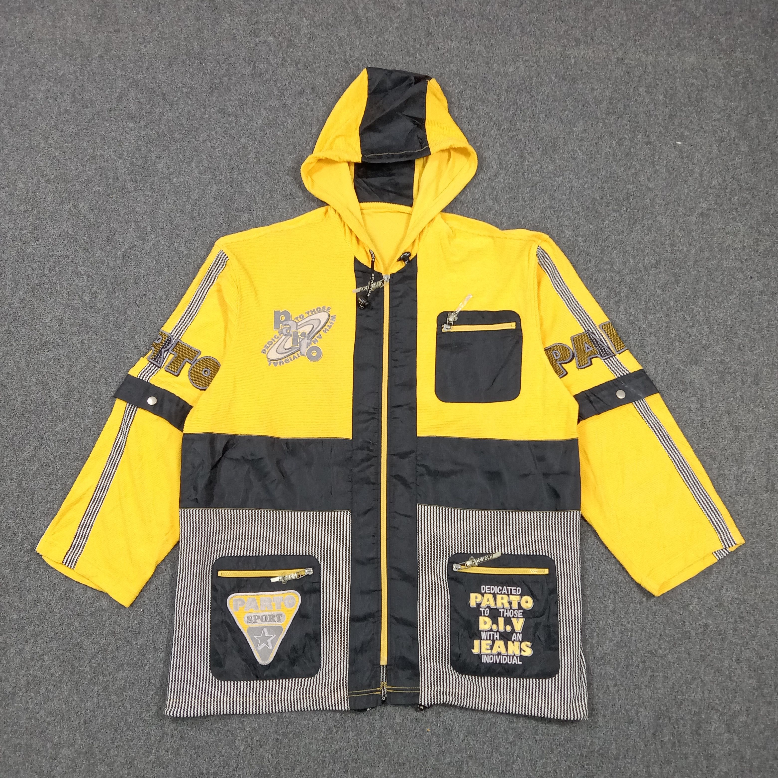 Vintage Parto Sport American Jacket 90's Hooded C279N10 Size US XXL / EU 58 / 5 - 3 Thumbnail