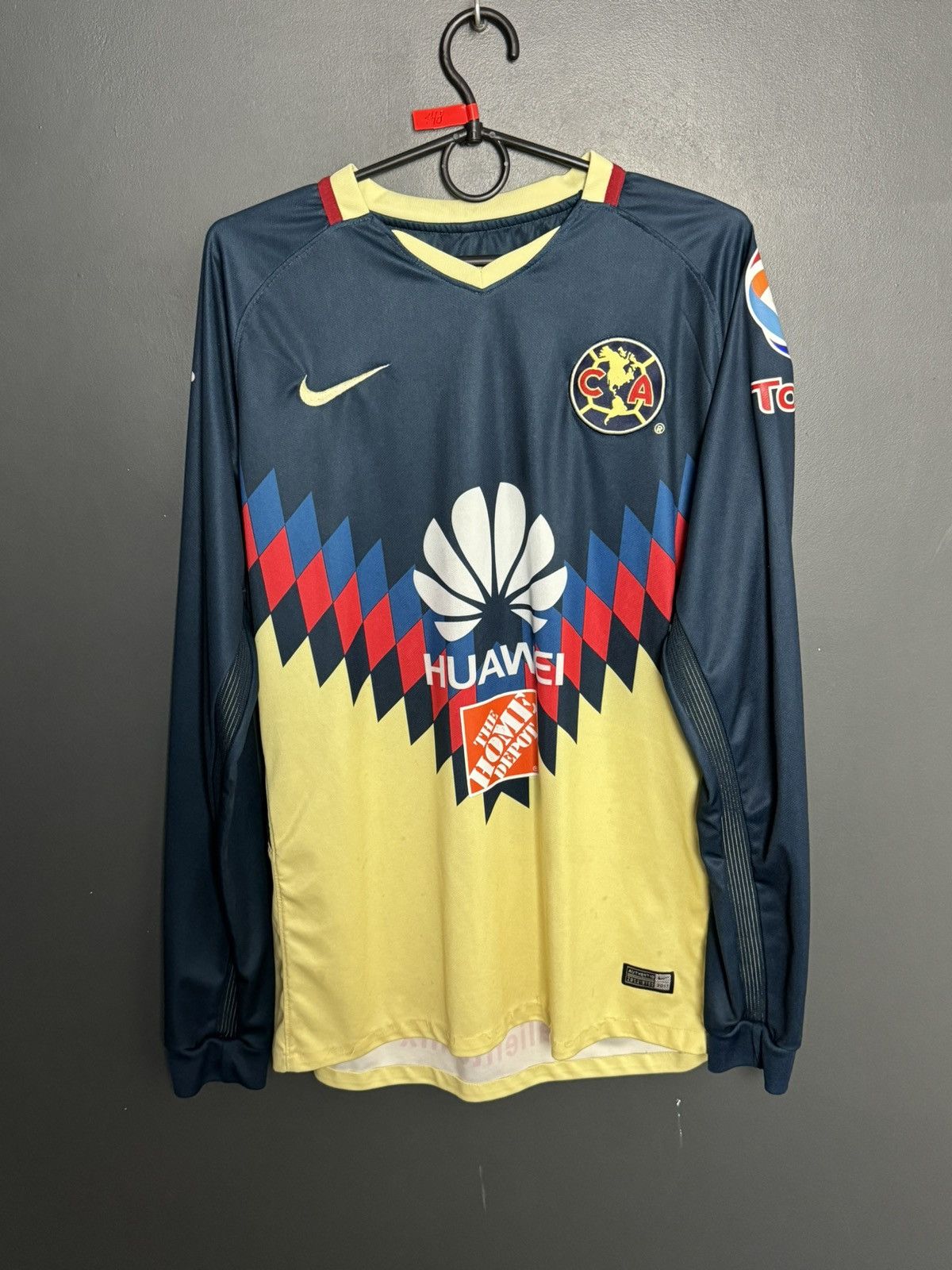 Nike Club America 17/18 Home Football Long Sleeve Jersey T-Shirt Size US M / EU 48-50 / 2 - 1 Thumbnail