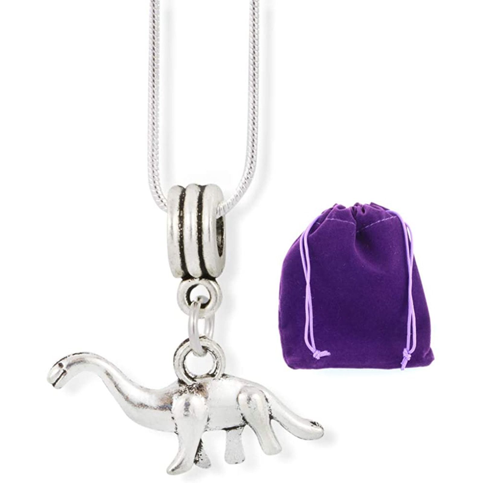 & Other Stories Dinosaur Bronto Necklace | Brontosaurus Necklace Gifts Size ONE SIZE - 1 Thumbnail