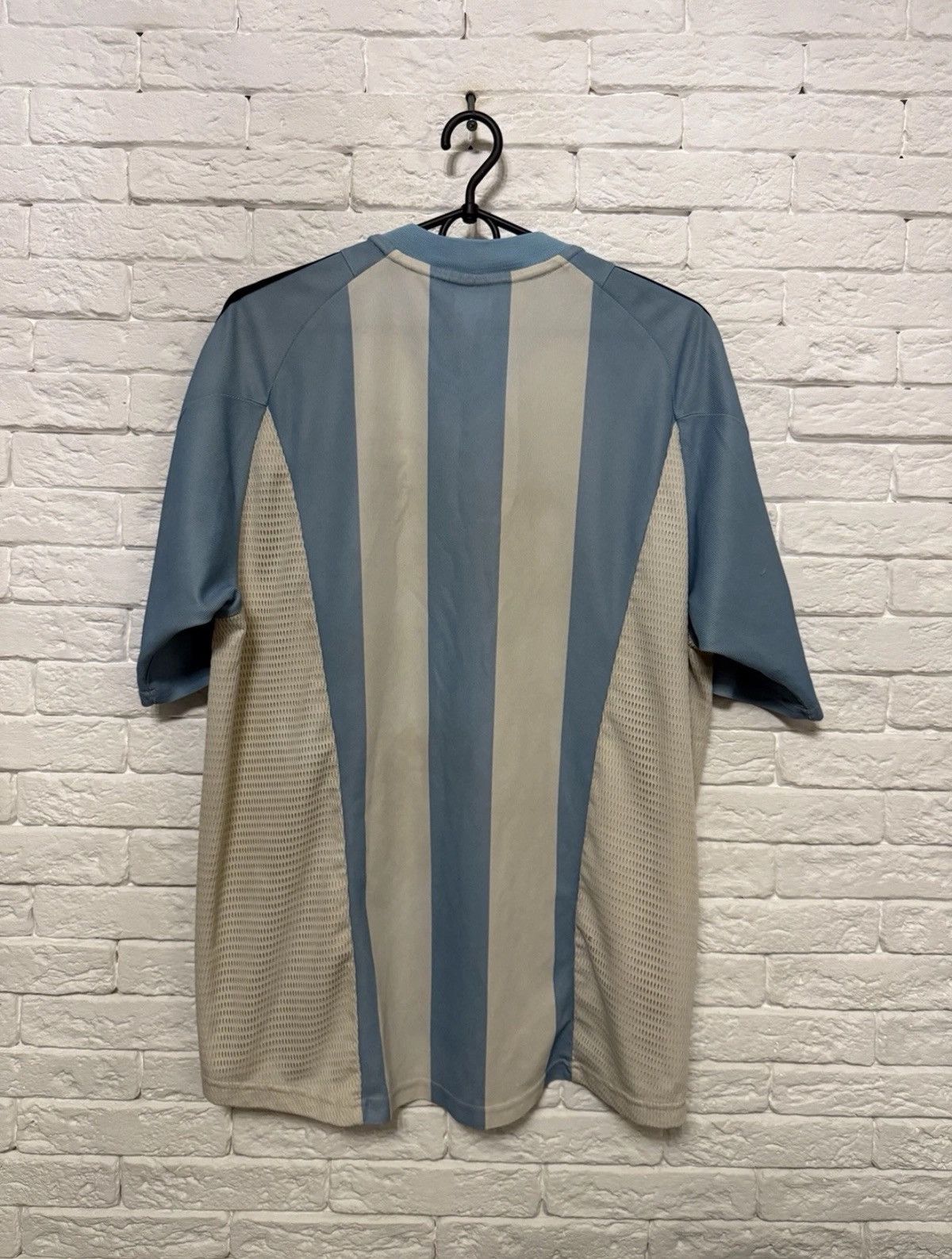 Adidas Vintage Adidas Argentina 20/04 Jersey Home Football Shirt Size US L / EU 52-54 / 3 - 11 Thumbnail