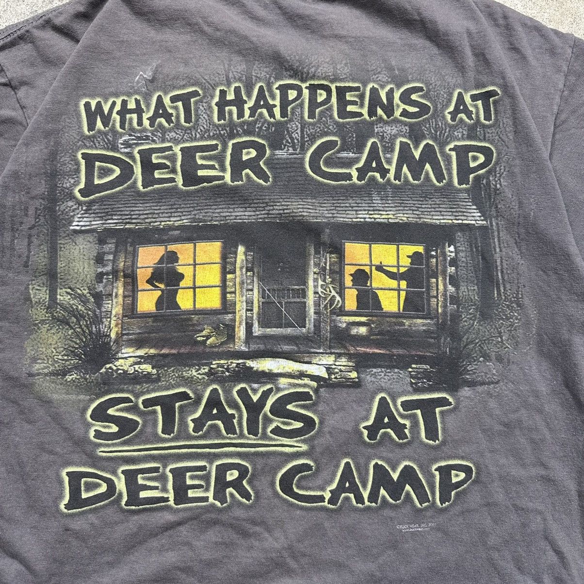 Gildan Vintage 2005 Buckwear Outdoors Funny Deer Camp Shirt Size M Size US M / EU 48-50 / 2 - 2 Thumbnail