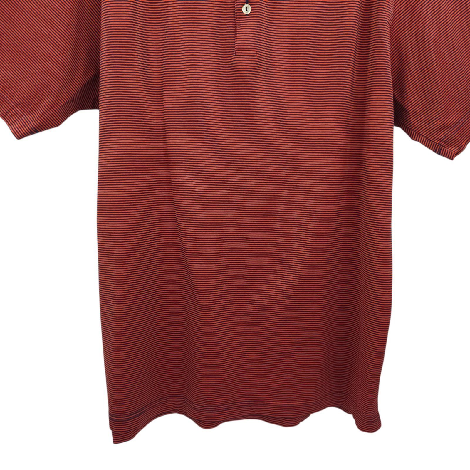 Peter Millar Peter Millar Polo Shirt Mens M Classic Red Navy Micro Stripe Size US M / EU 48-50 / 2 - 9 Thumbnail