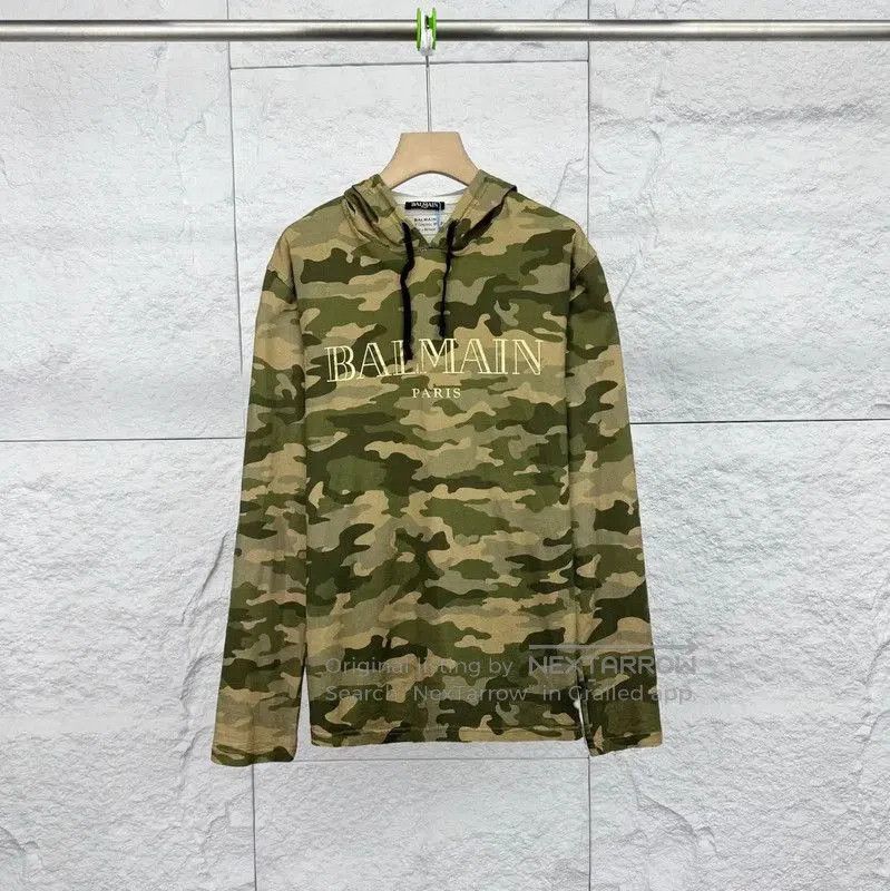 Balmain Balmain Green Cotton Women's Hoodie . Size M / US 6-8 / IT 42-44 - 1 Thumbnail