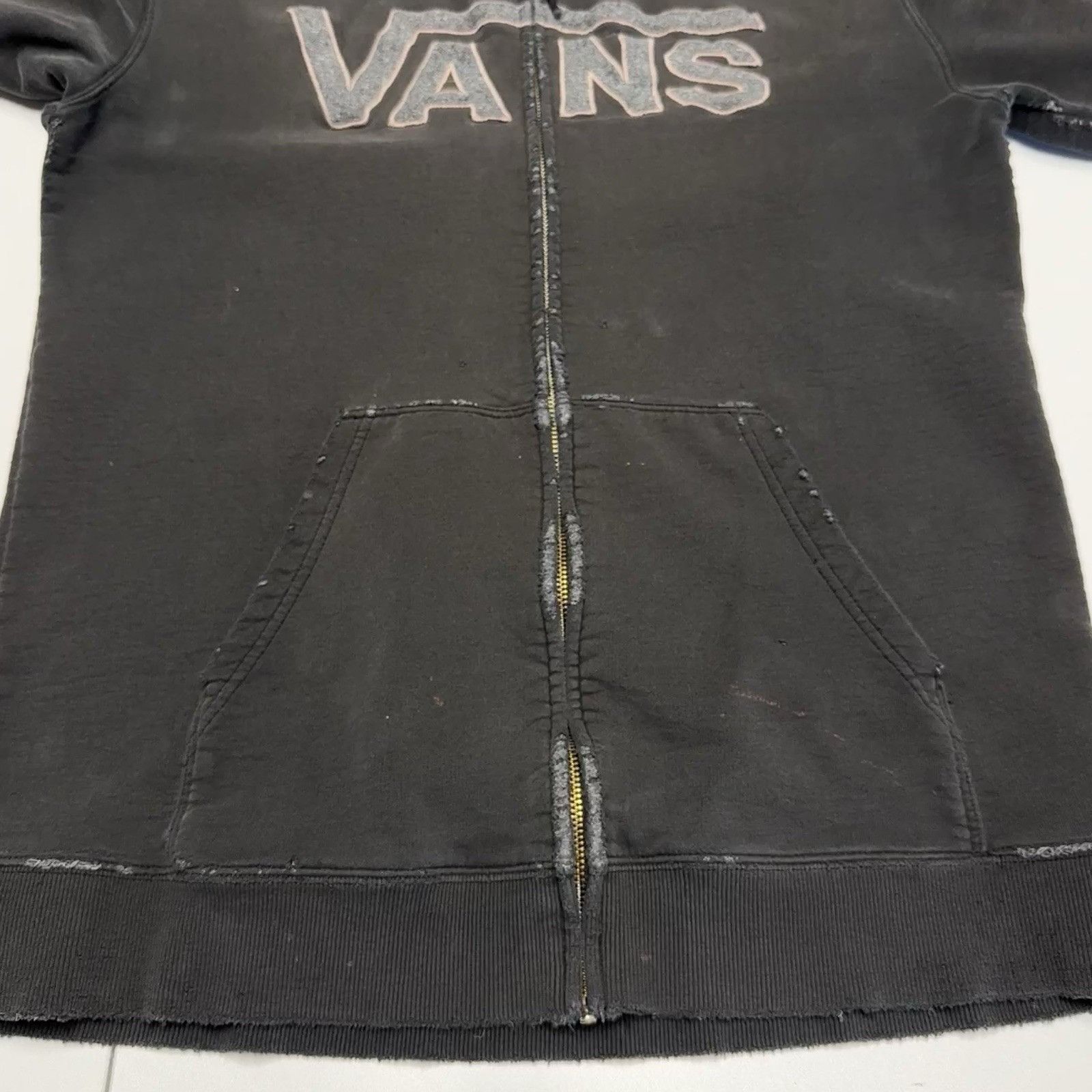 Vans Vintage Vans Skate Hoodie Sweatshirt Mens XL Faded Black Gra Size US XL / EU 56 / 4 - 4 Thumbnail