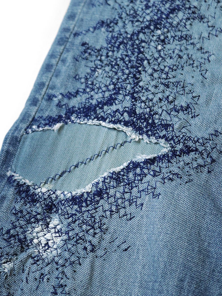 Kapital KAPITAL 14oz indigo denim pants monkey cisco jeans 3year 36 Size US 36 / EU 52 - 13 Thumbnail