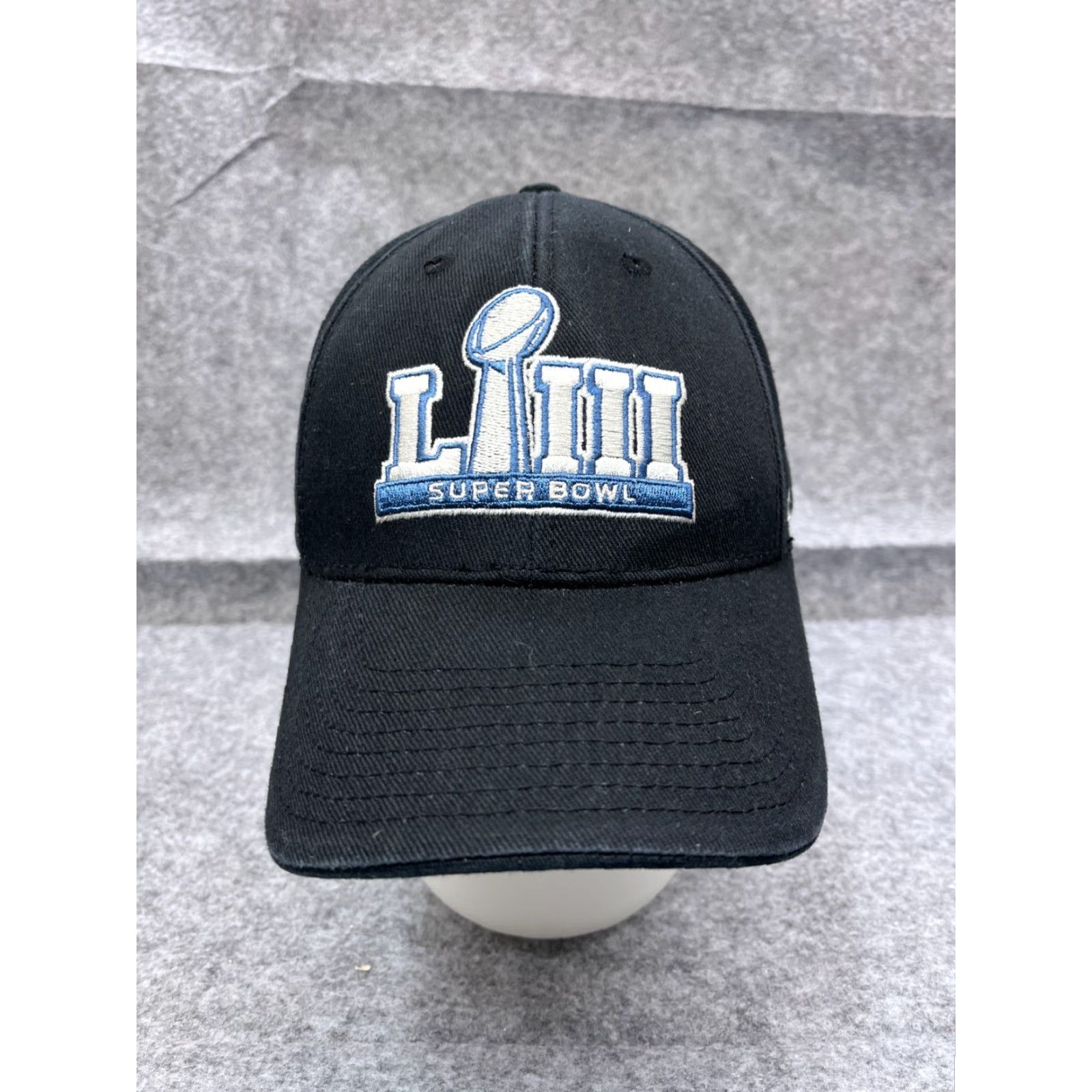 NFL '47 Super Bowl LIII Hat Cap Strap Back Adult One Size Black NFL 100% Cotton Size ONE SIZE - 2 Thumbnail