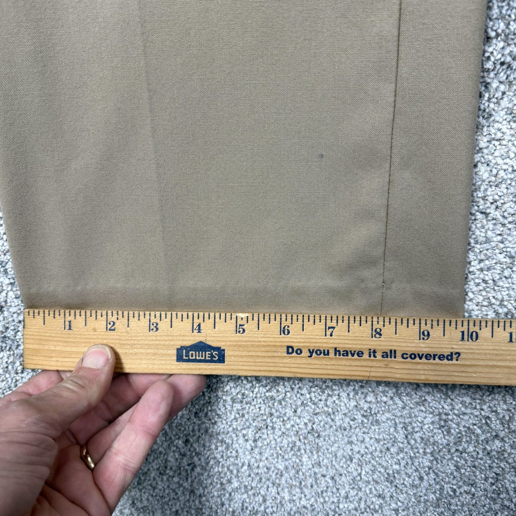 Talbots Talbots Dress Pants Womens 10 Khaki Beige Straight Leg Stretch Office Workwear Size 32" / US 10 / IT 46 - 3 Thumbnail