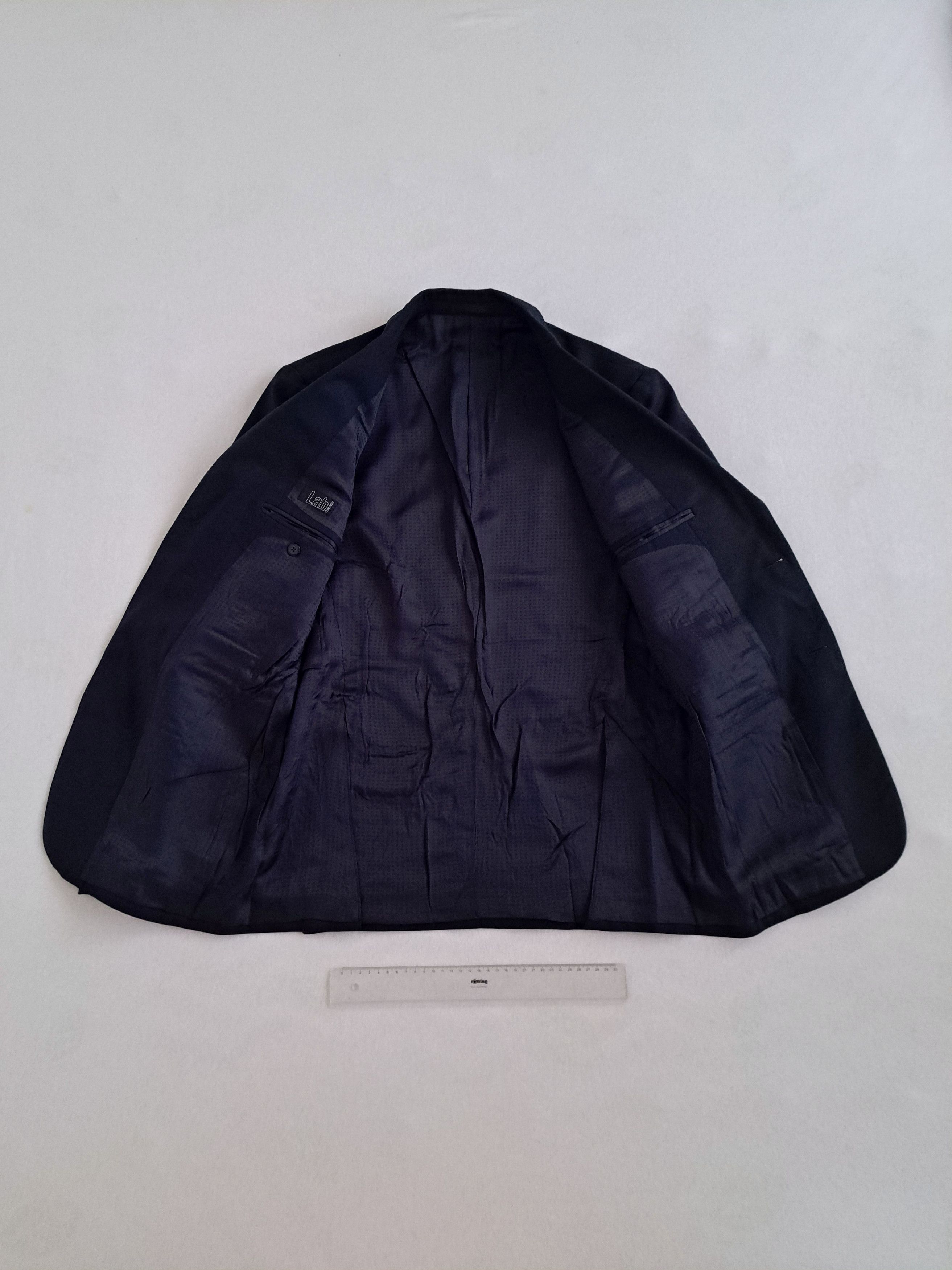 Pal Zileri LAB Sports Coat Suit Jacket - Navy Basket Weave - Sz EU 50R Size 40R - 4 Thumbnail