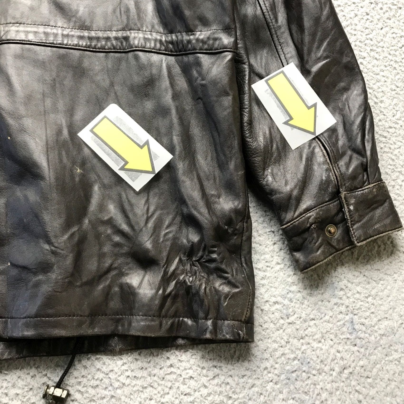 Vintage Jim & Mary Lou Thinsulate Ultra Insulation Quilted Leather Jacket Mens XL Black Size US XL / EU 56 / 4 - 4 Thumbnail