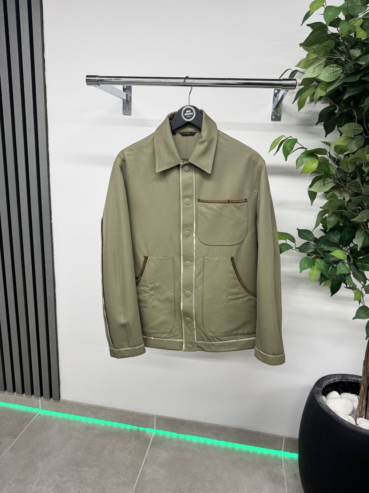 Fendi Fendi Exposed Seam Shirt Jacket In Olive Green RRP £1650 Size US S / EU 44-46 / 1 - 1 Thumbnail