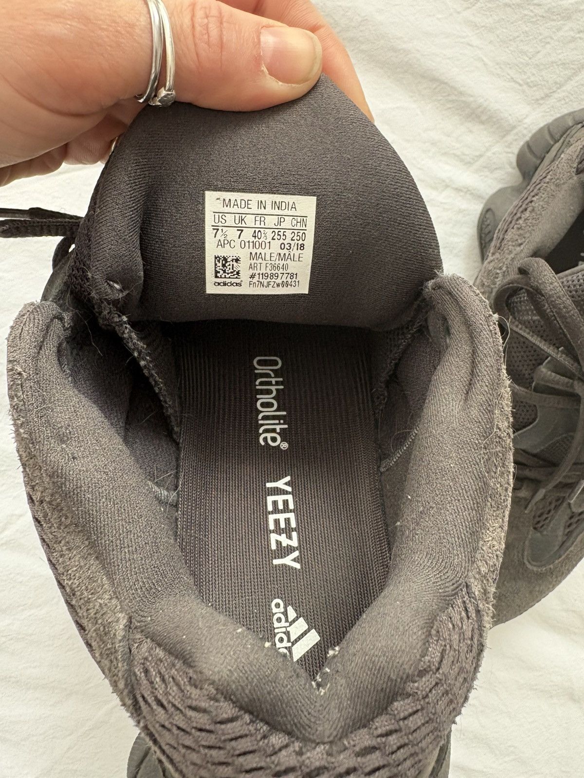Yeezy Yeezy 500 utility black Size US 7.5 / EU 40-41 - 8 Thumbnail
