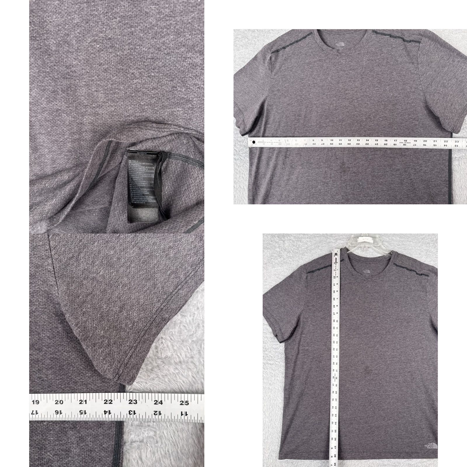 The North Face The North Face Shirt Men XL Gray Short Sleeve Crew Neck Polyester Blend Logo Size US XL / EU 56 / 4 - 8 Thumbnail