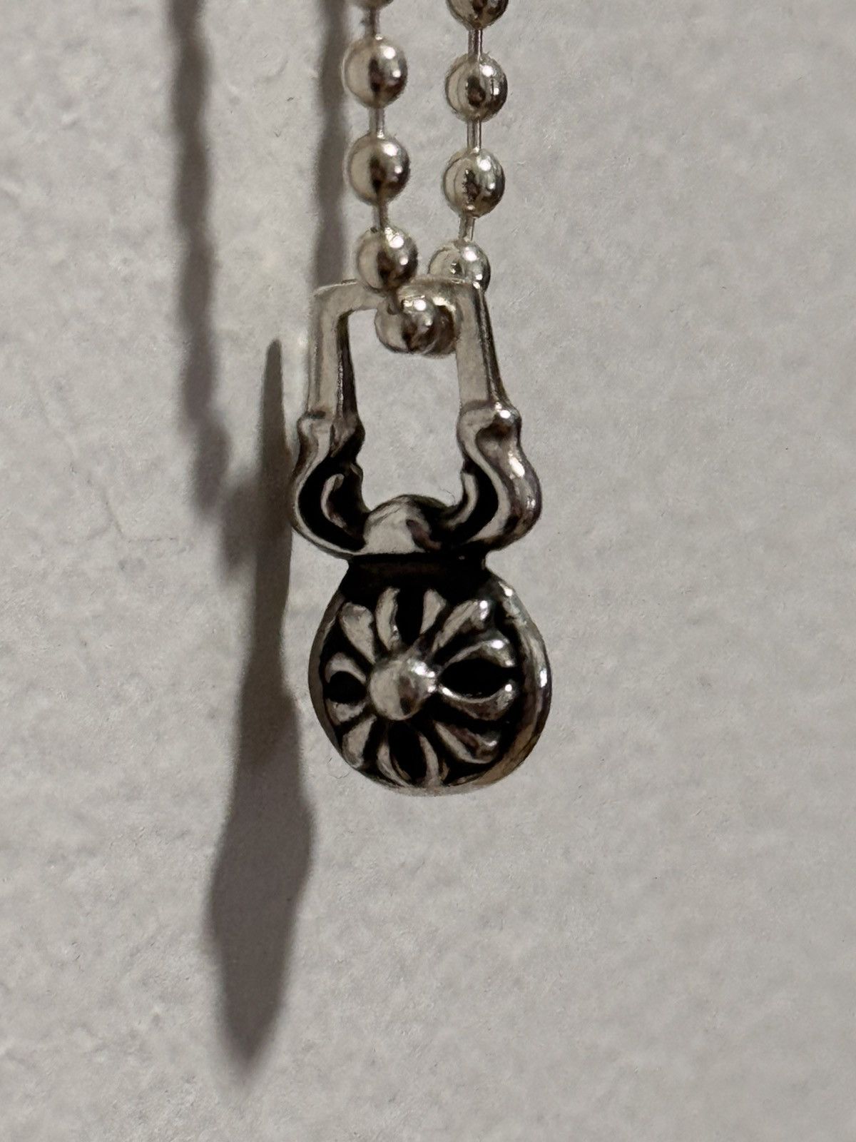 Chrome Hearts Chrome Hearts Cross Ball Pendant Zipper Ball Chain Necklace Size ONE SIZE - 1 Thumbnail