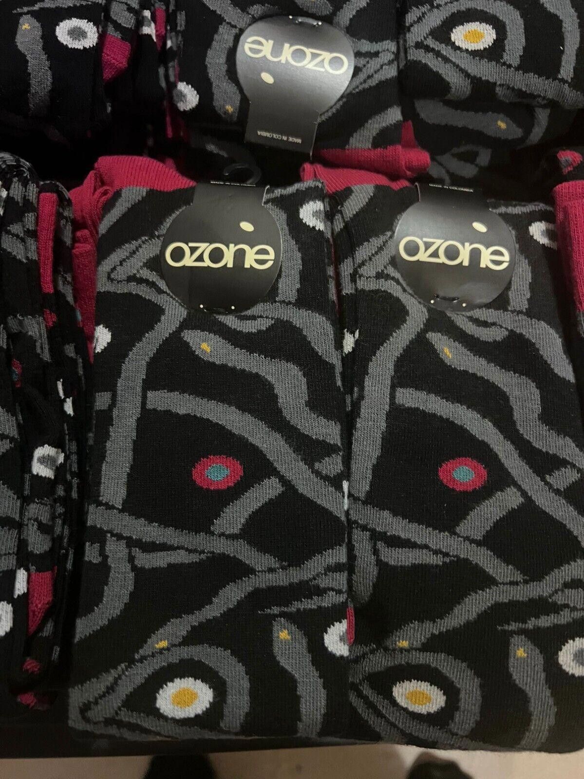 Designer Ozone Black Snakes Socks – One Size Fits Most Size ONE SIZE - 3 Thumbnail