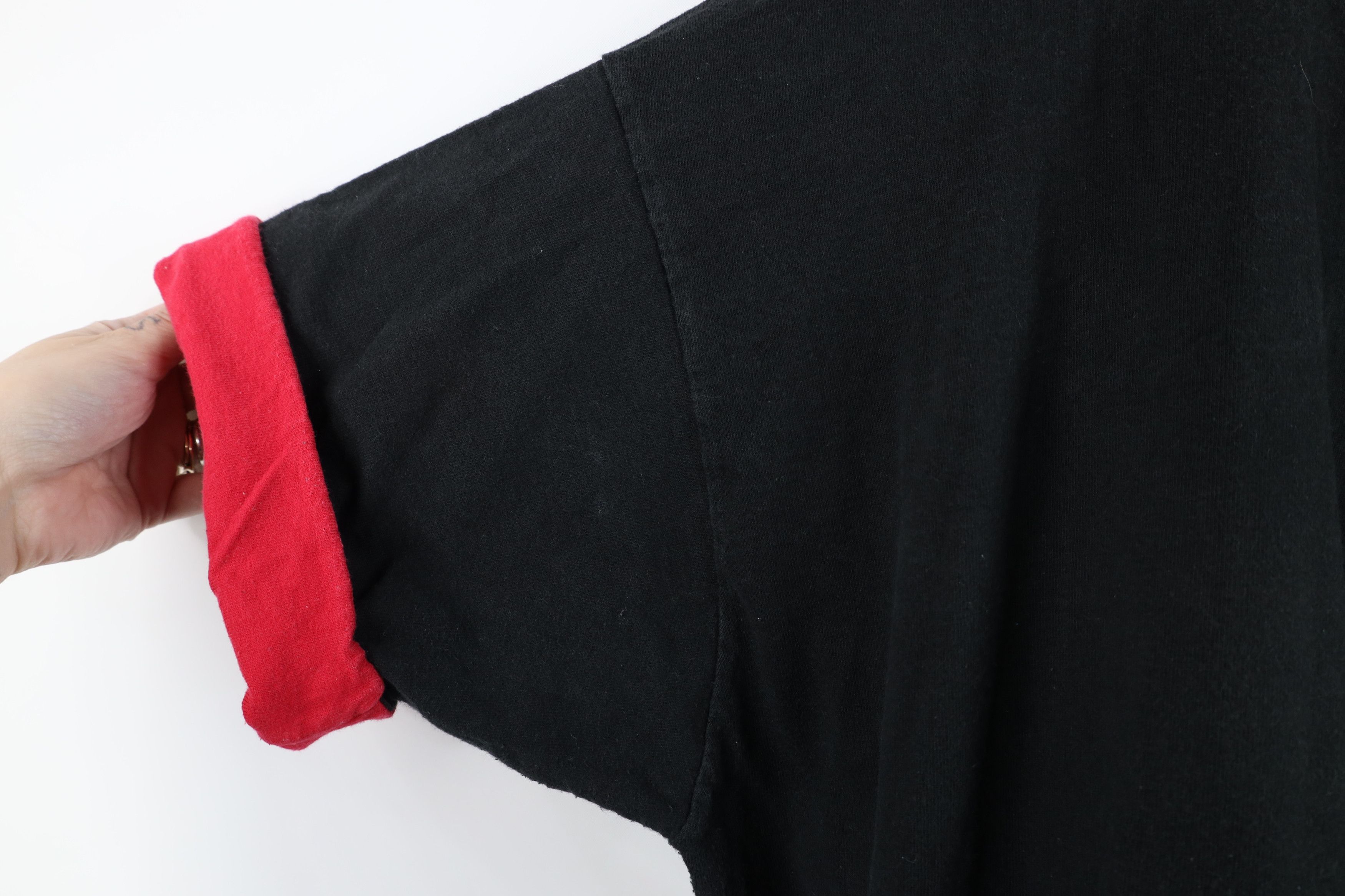 Vintage Vintage 90s Streetwear Cotton Layered T-Shirt Black USA Size US XXL / EU 58 / 5 - 7 Thumbnail
