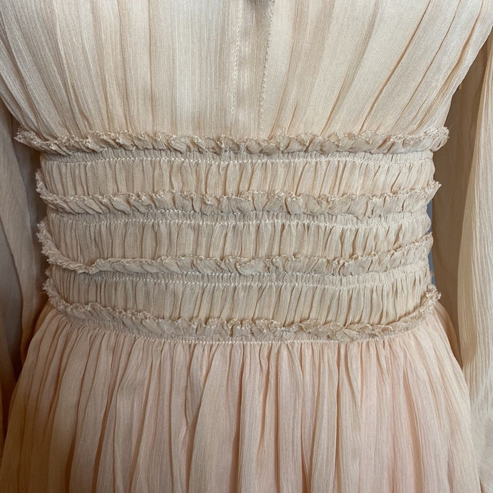 Rebecca Taylor Rebecca Taylor Silk Keyhole Mini Dress Blush pink Size 0 Size XS / US 0-2 / IT 36-38 - 5 Thumbnail