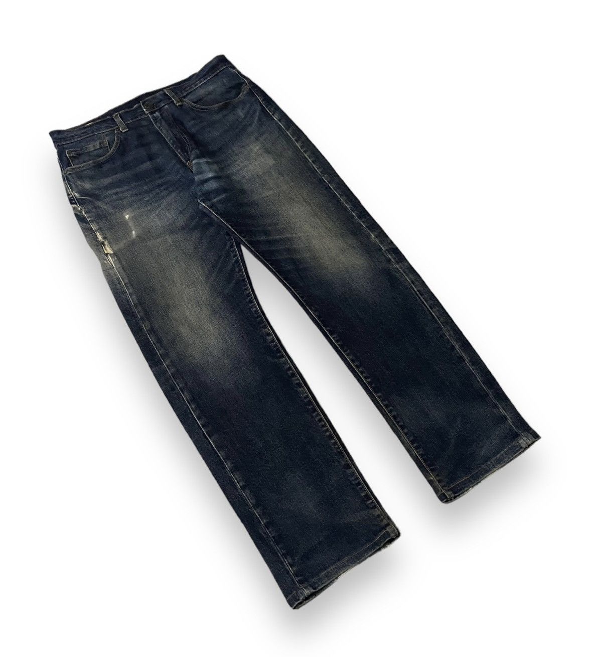 Levi's × Levi's Vintage Clothing Men Jean Levis 505 Premium Big E Button J496 Honeycombs Size US 34 / EU 50 - 3 Thumbnail