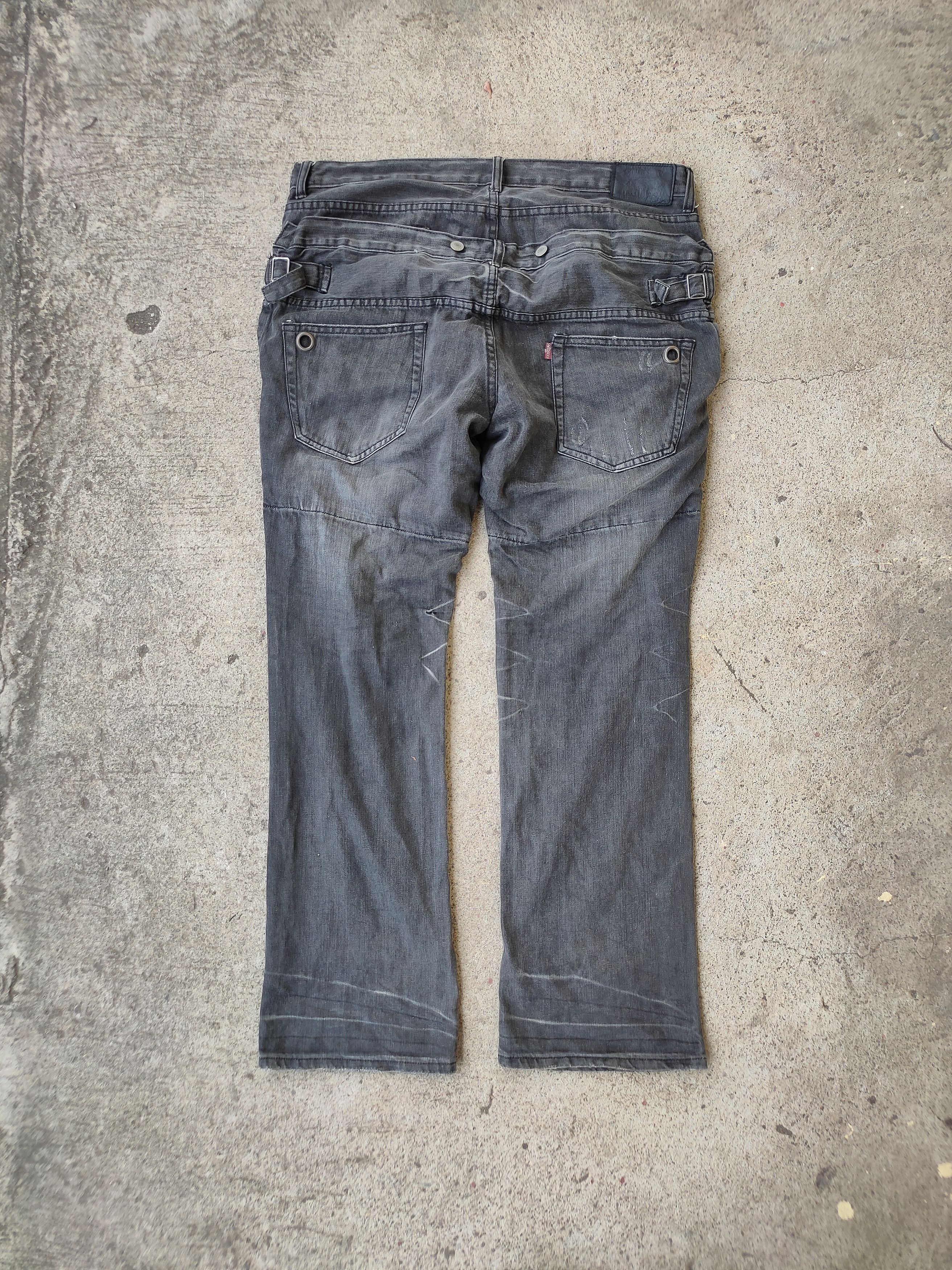 Rare Solberry Japan Double Waist Distressed Pants