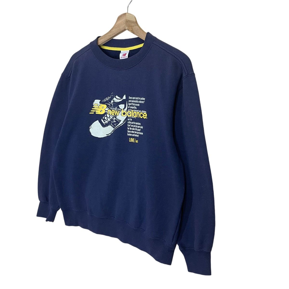 Japanese Brand × New Balance New Balance Big Logo Crewneck Sweatshirt Size US M / EU 48-50 / 2 - 3 Thumbnail