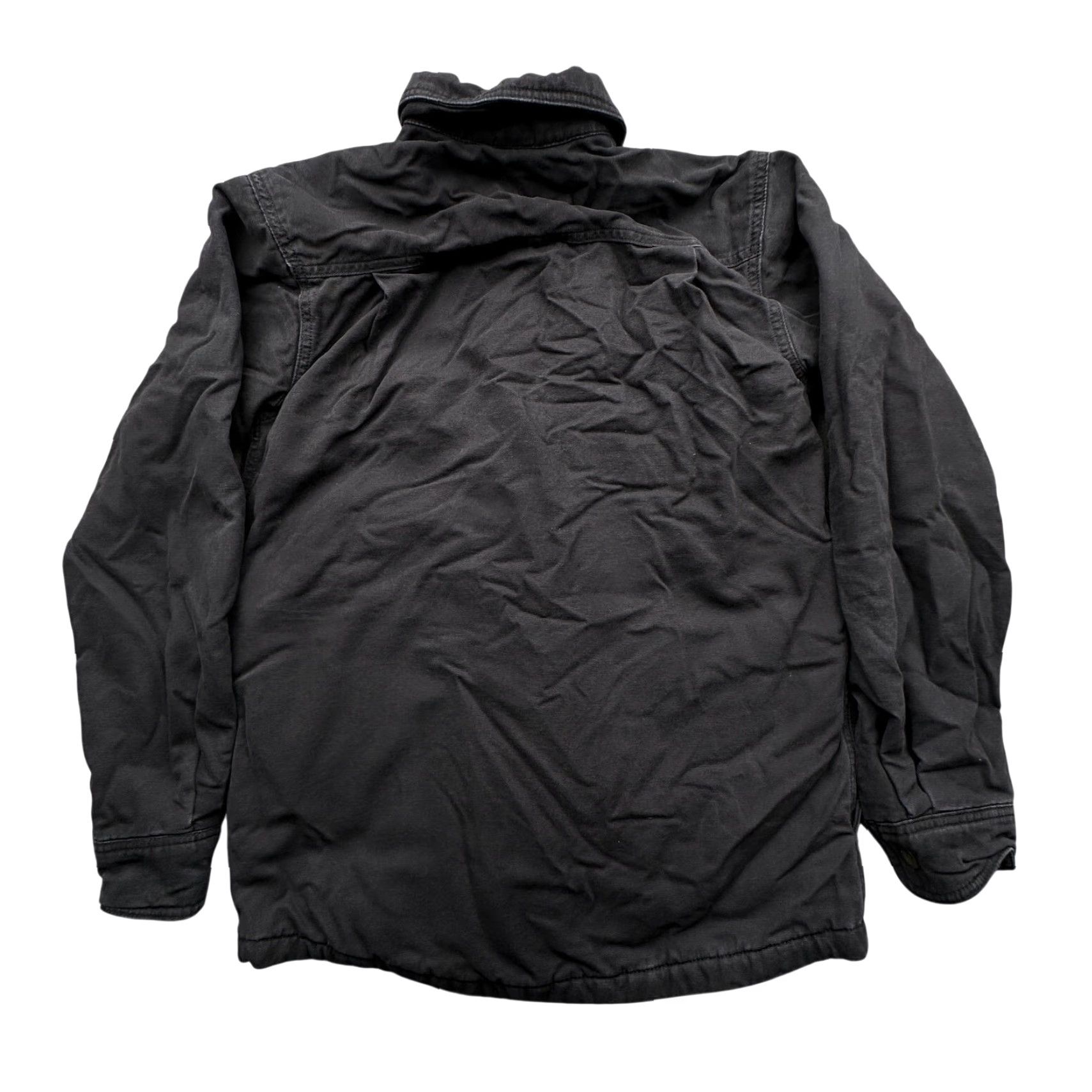 Dickies Dickies Plaid Lined Canvas Snap Button Work Shirt Jacket Shacket Mens Small Black Size US S / EU 44-46 / 1 - 2 Thumbnail