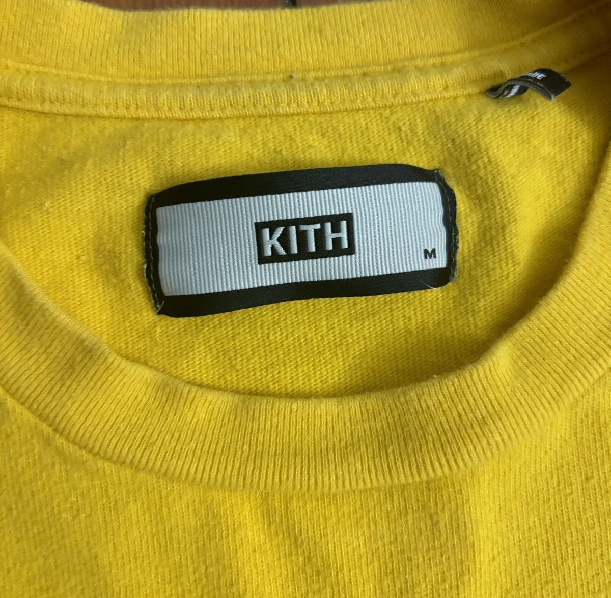 Kith long sleeve tee yellow