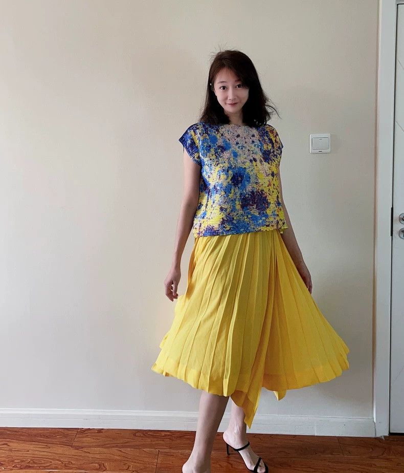 Issey Miyake issey miyake size:2 Yellow beach dress Size 42" / US 20 - 3 Thumbnail