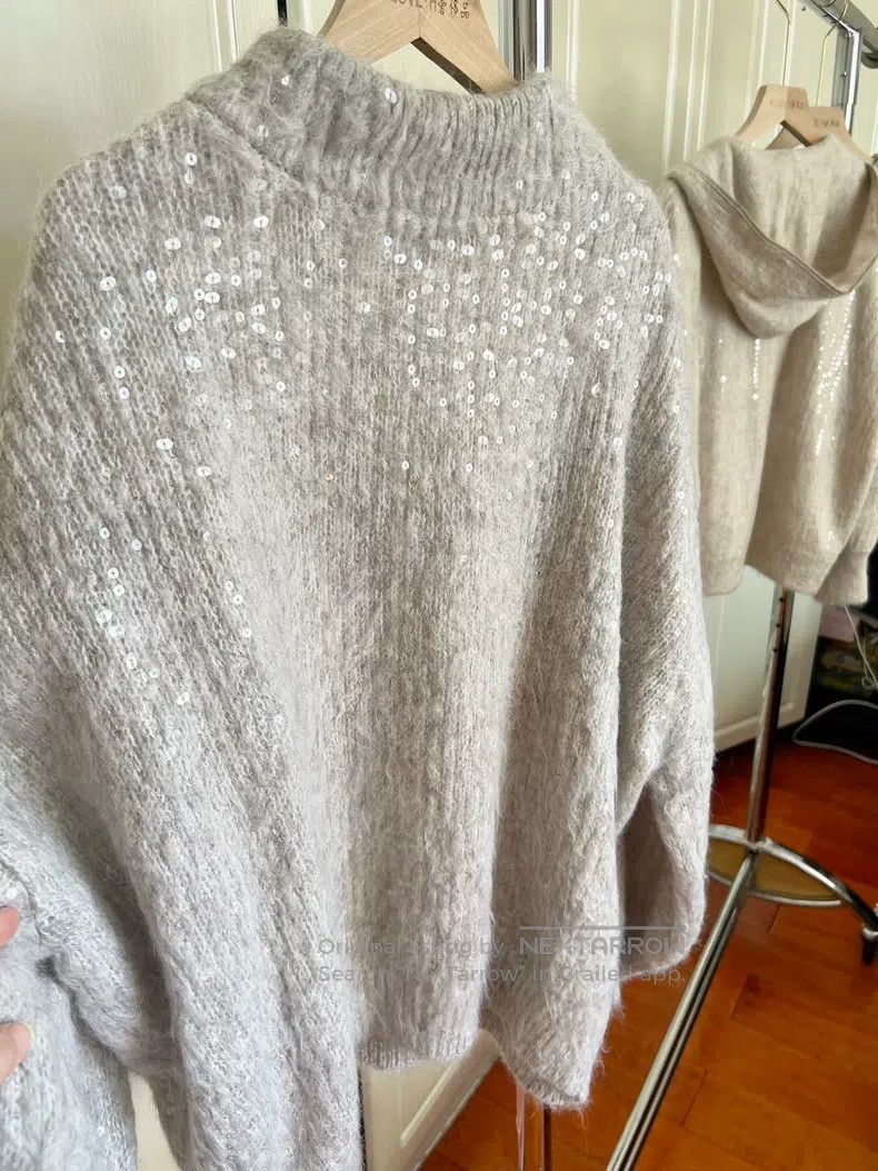 Brunello Cucinelli Brunello Cucinelli Full Sequin Sweater Size M / US 6-8 / IT 42-44 - 4 Thumbnail
