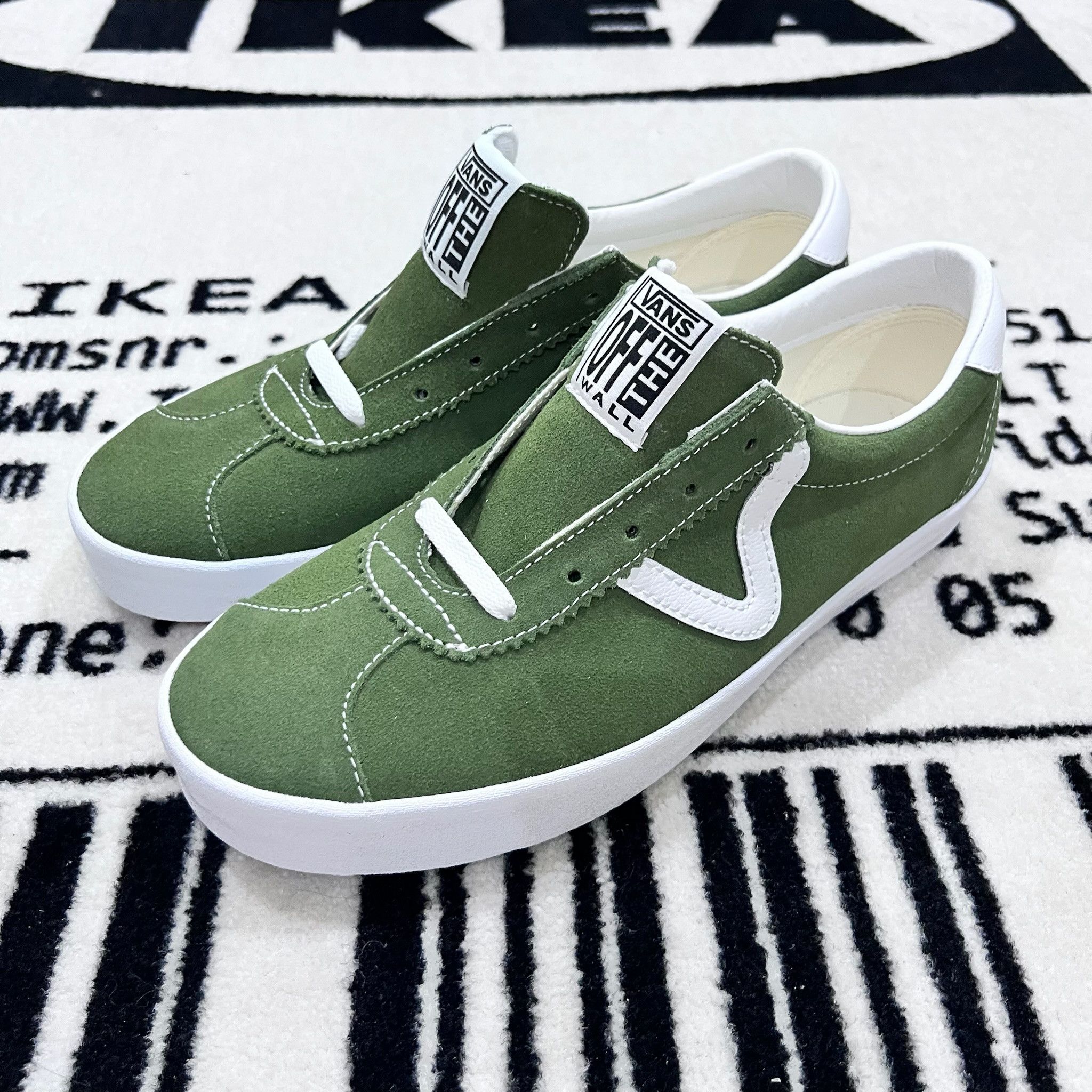 Vans Vans Sport Low Shoes - Olive Suede Leather Top Size US 8.5 / EU 41-42 - 1 Thumbnail