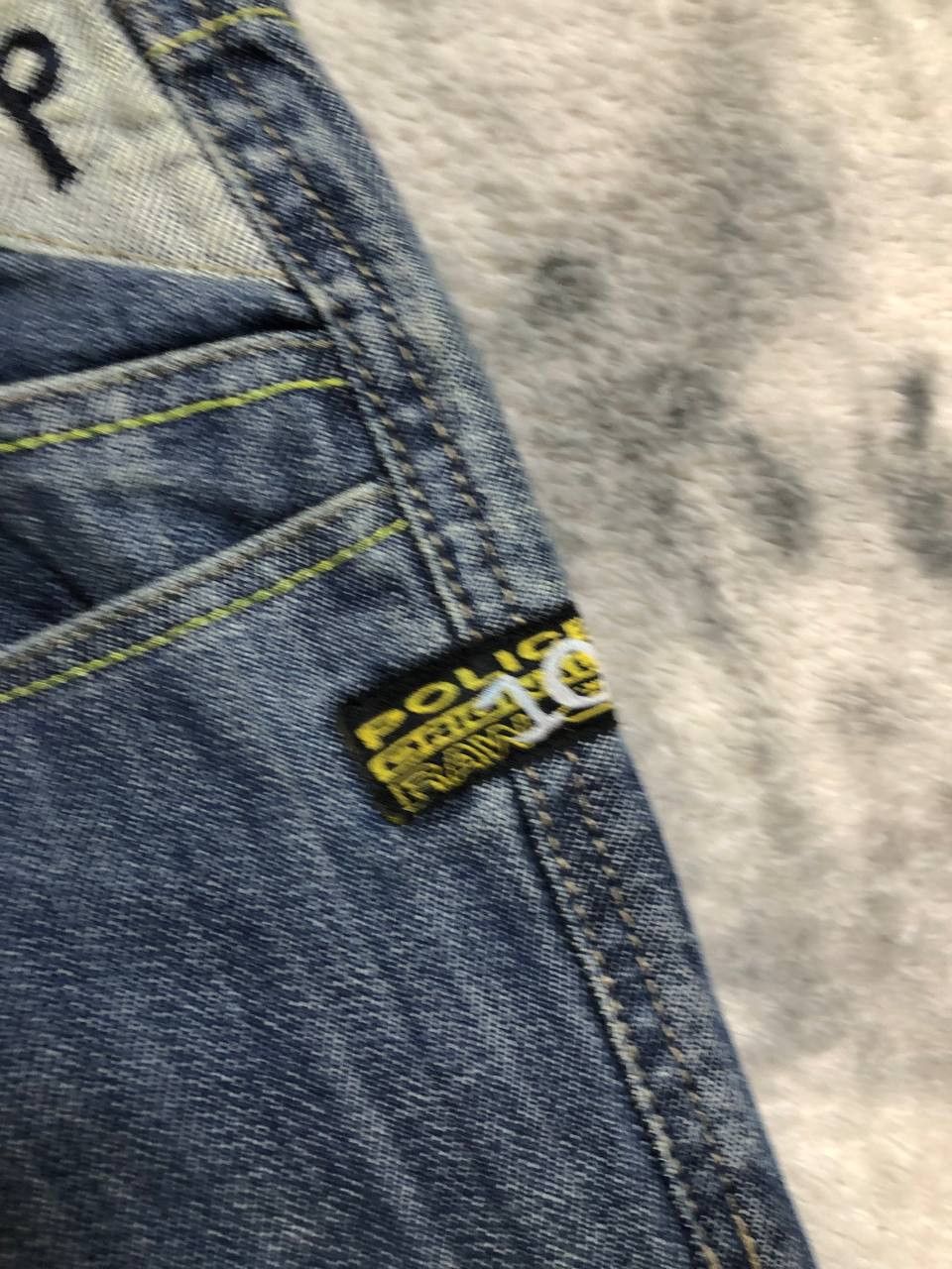 Vintage Police Raw Men’s Straight Fit Denim Jeans Everyday Wear Size US 28 / EU 44 - 2 Thumbnail